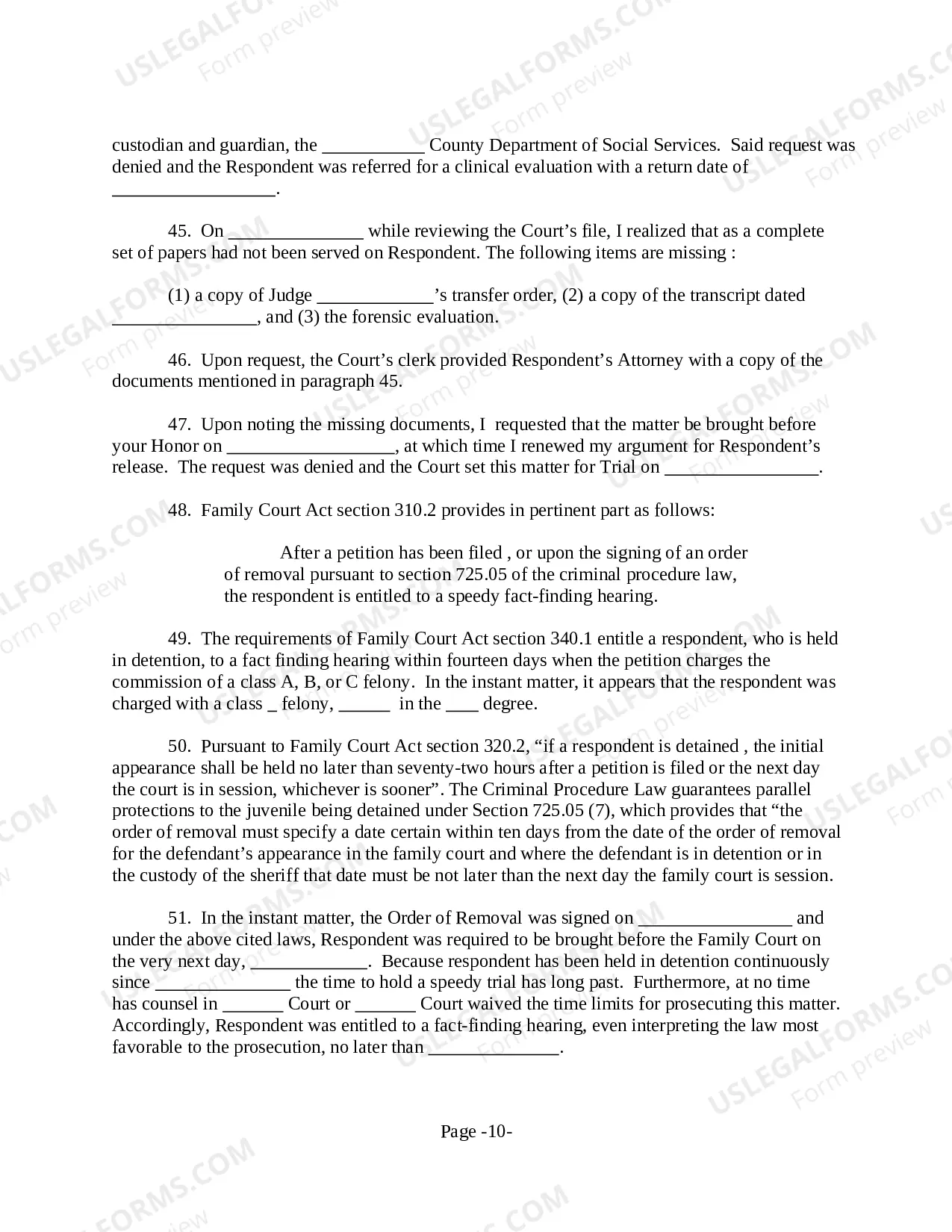 Preview Omnibus Motion
