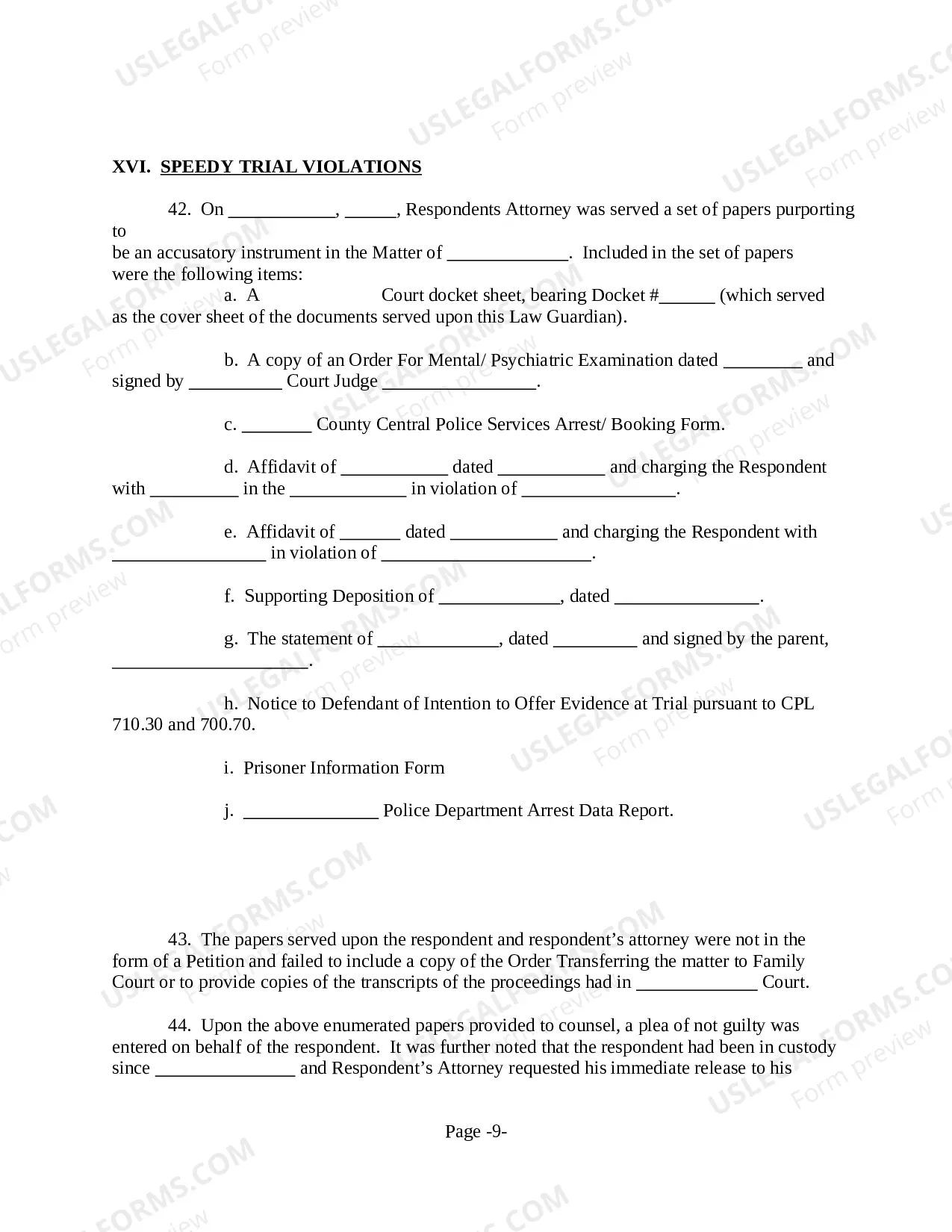 Preview Omnibus Motion
