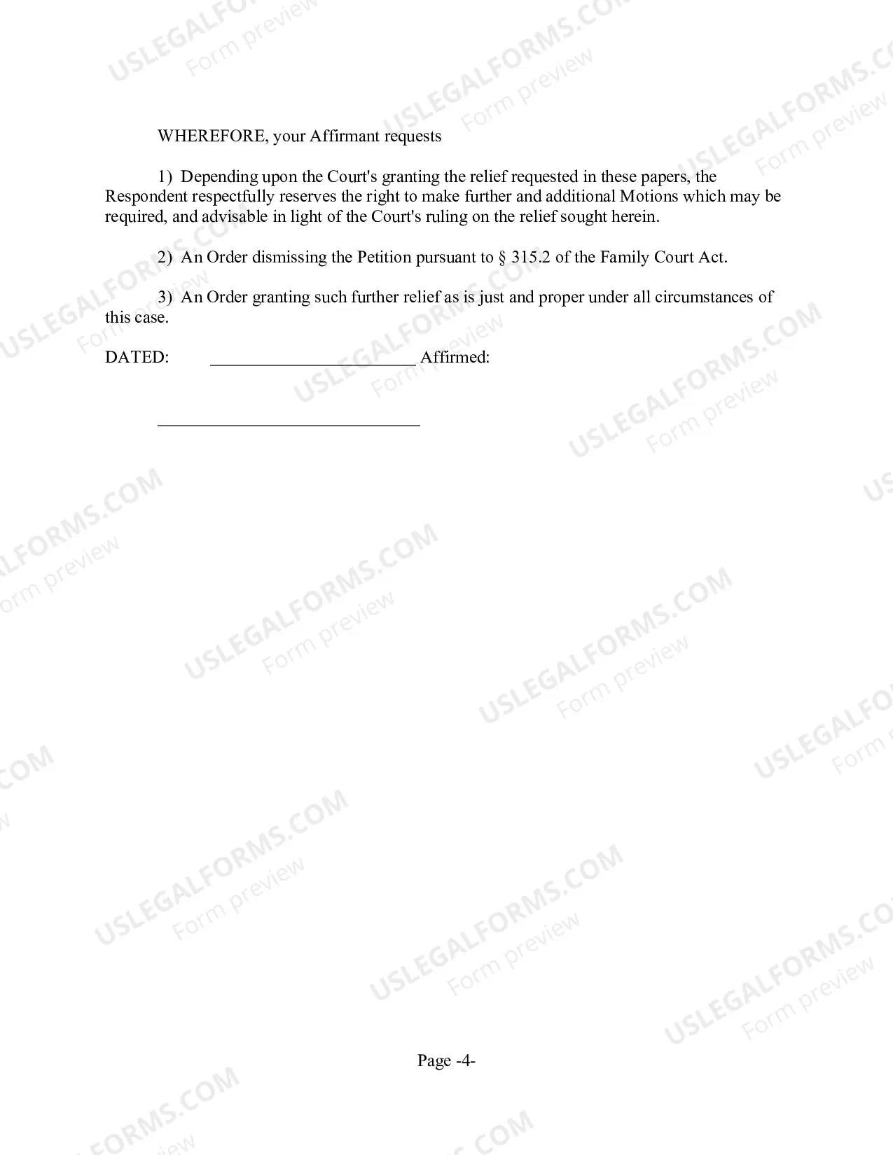 Preview Motion to Dismiss Violation Petition in the Interest of Justice