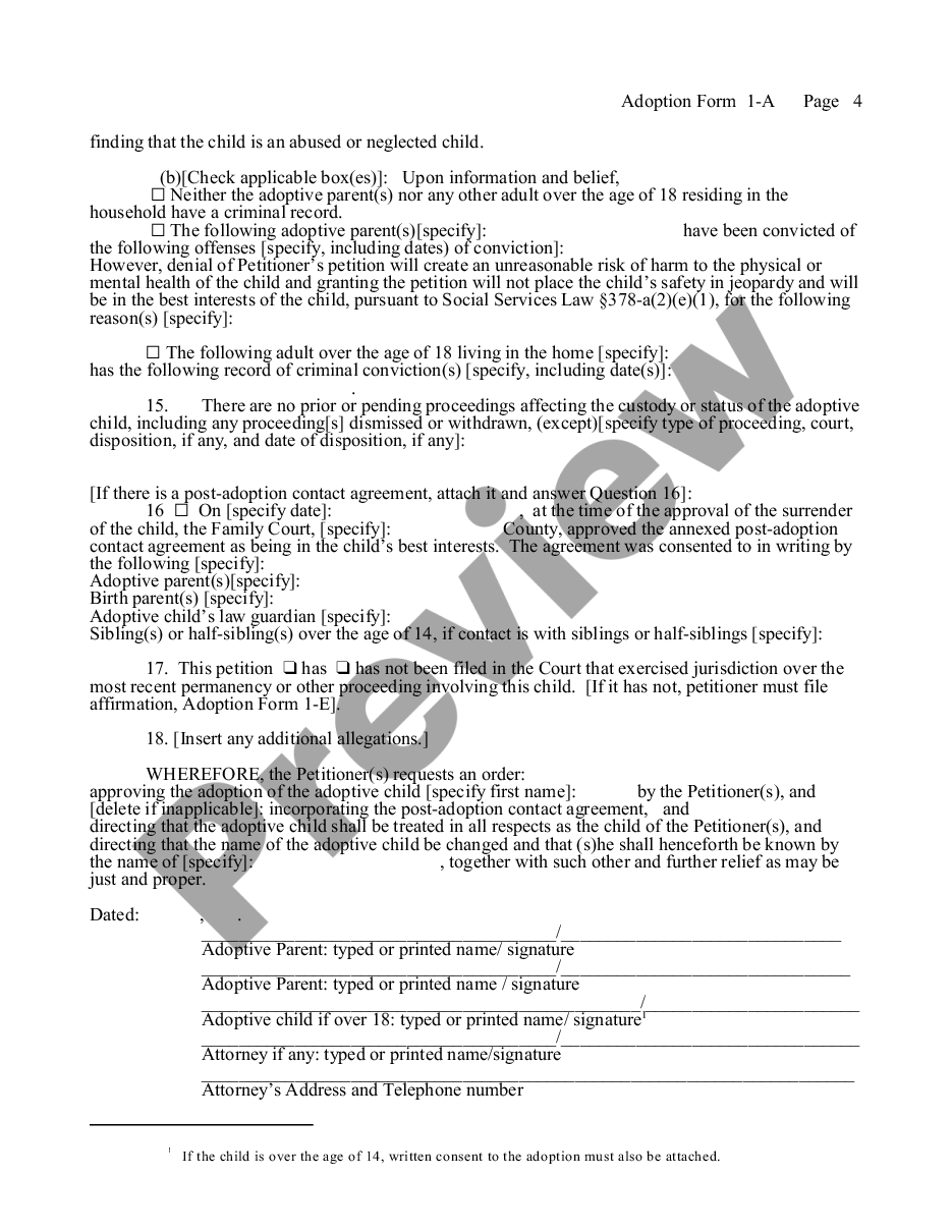 page 3 Petition for Adoption - Agency preview