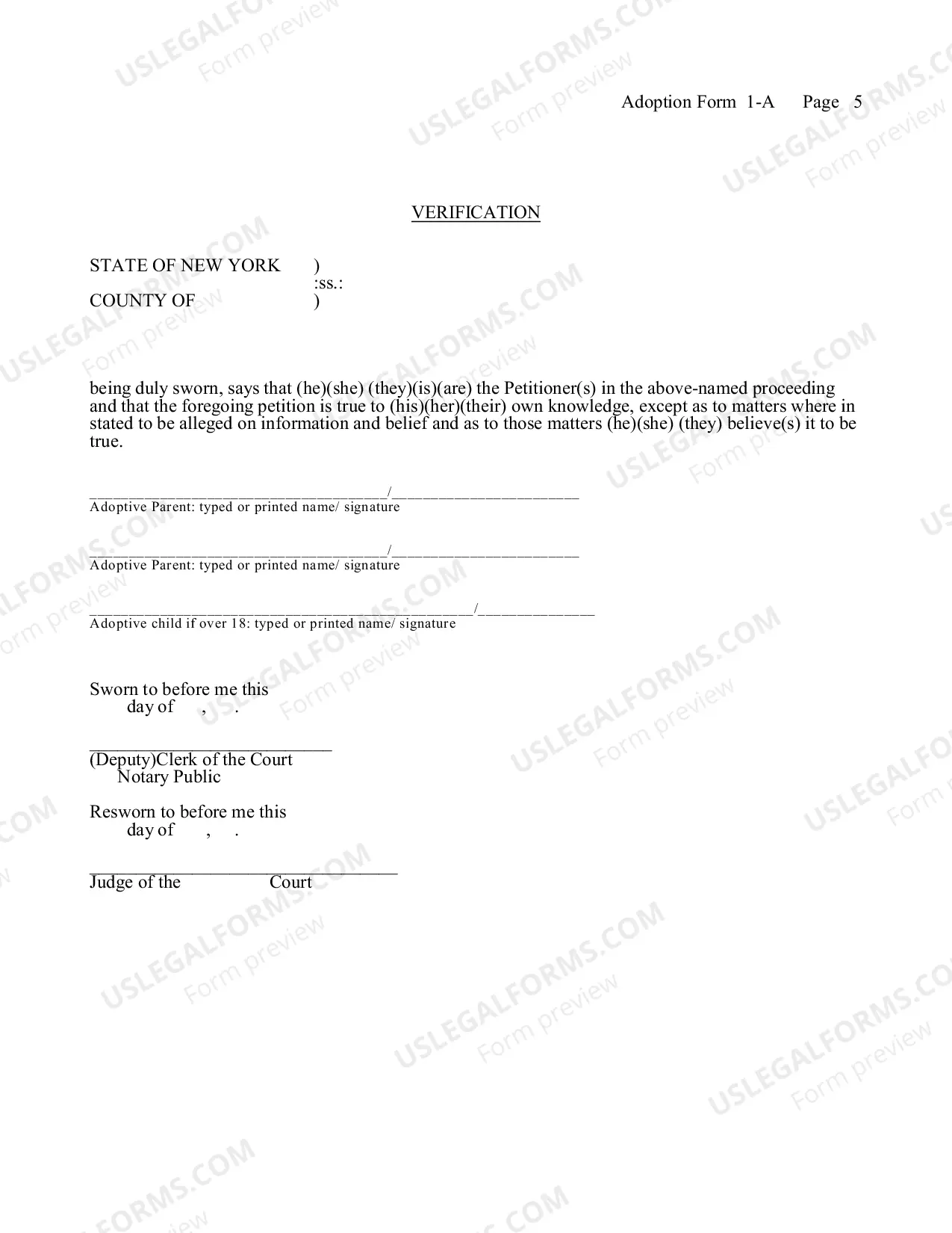 Preview Petition For Adoption (Agency)