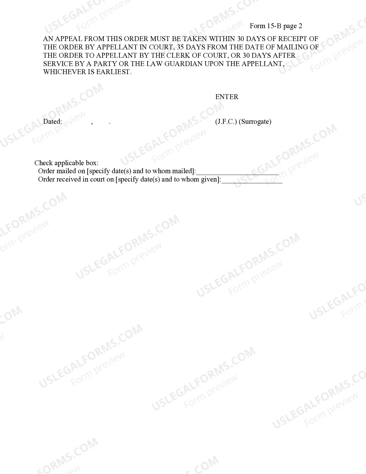 Preview Order for Certified Copy of Adoption Order (Before Sealing of Records)