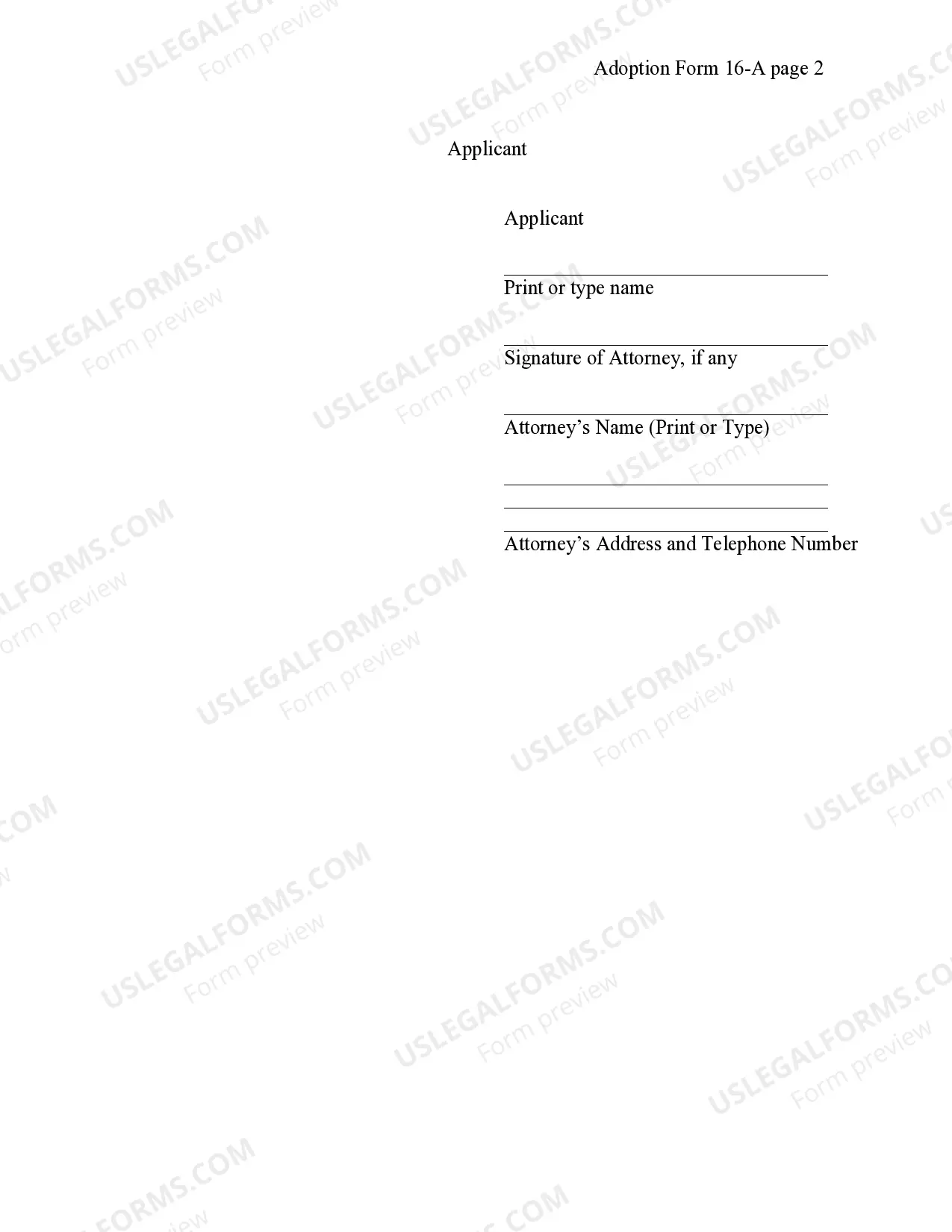 Preview Application for Certified Copy of Adoption Order (After Sealing of Records)