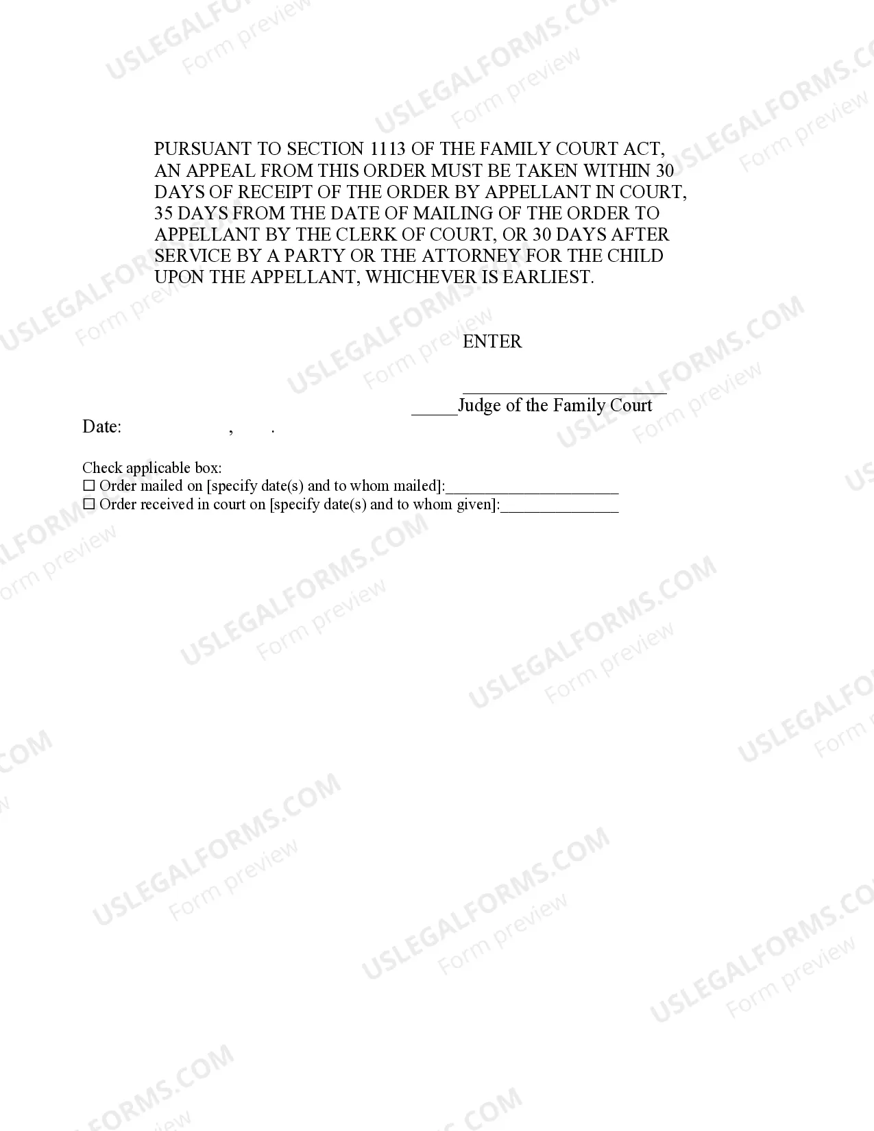Preview Order For Investigation
