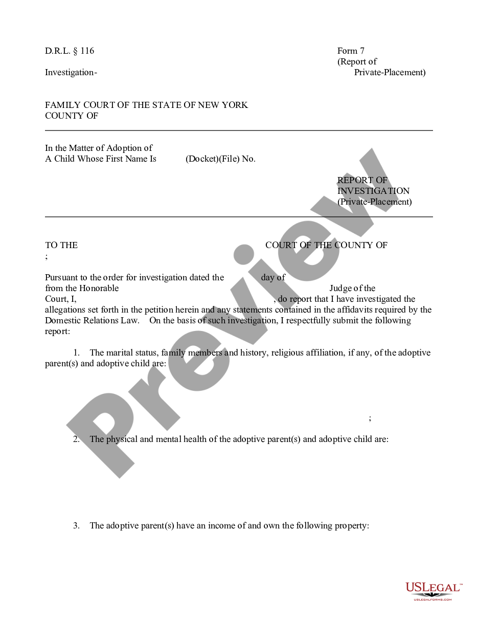 page 0 Report of Investigation - Private-Placement preview