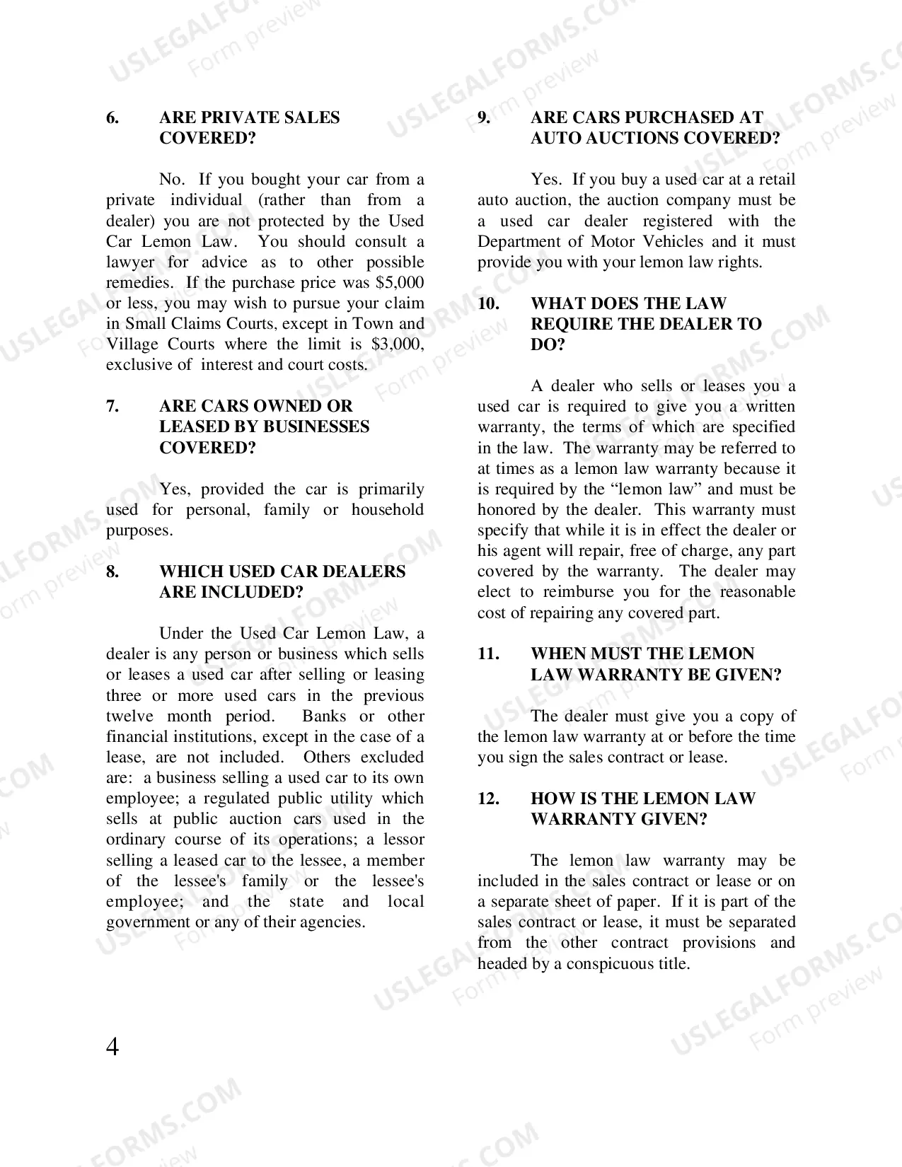 Preview Used Car Guide & Request Form 11