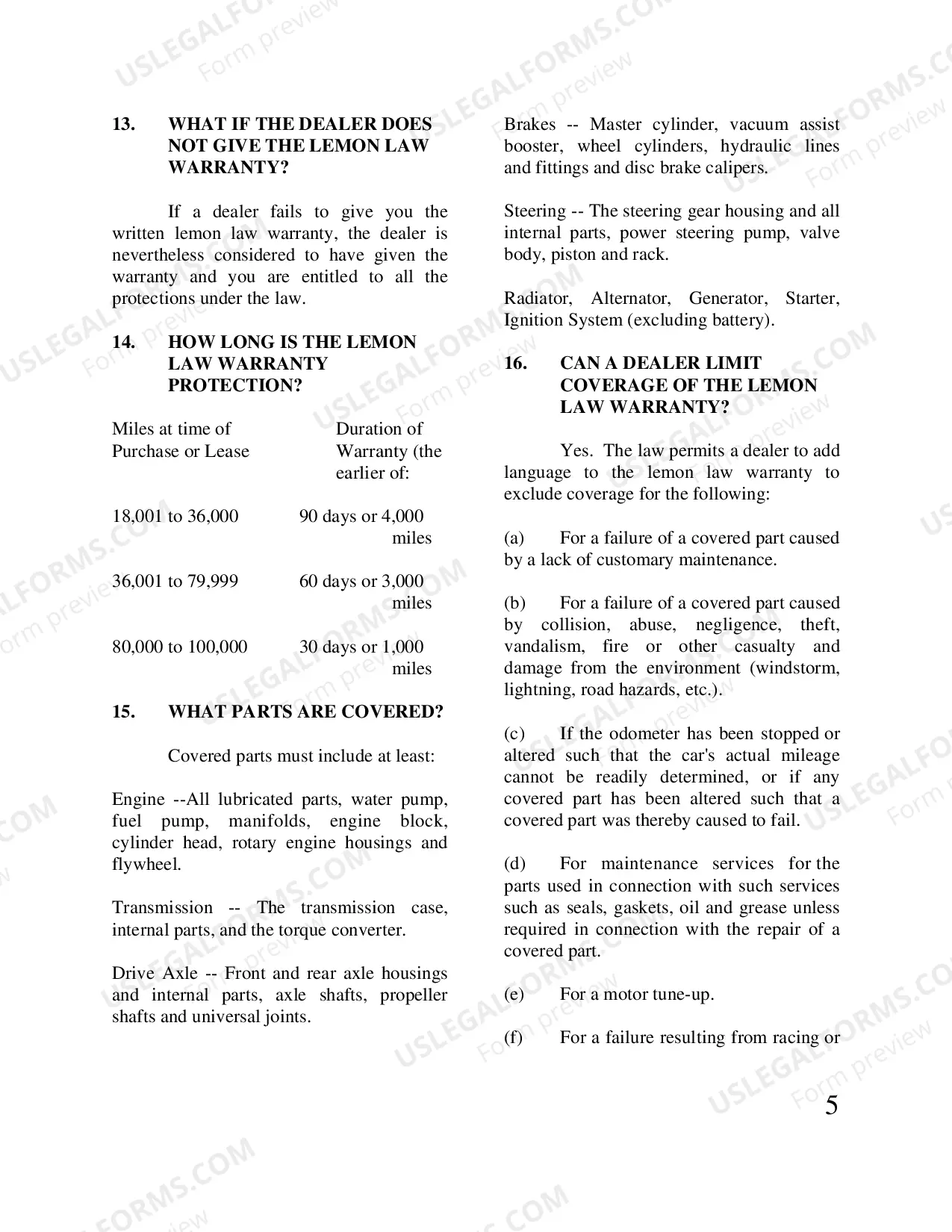 Preview Used Car Guide & Request Form 11