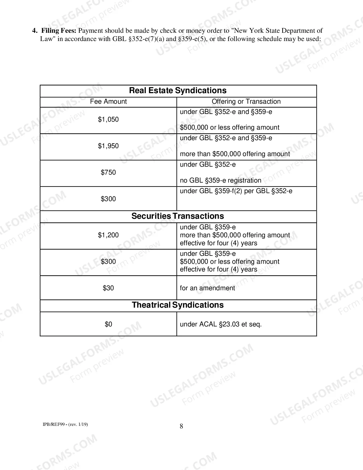 Preview Notification Filing