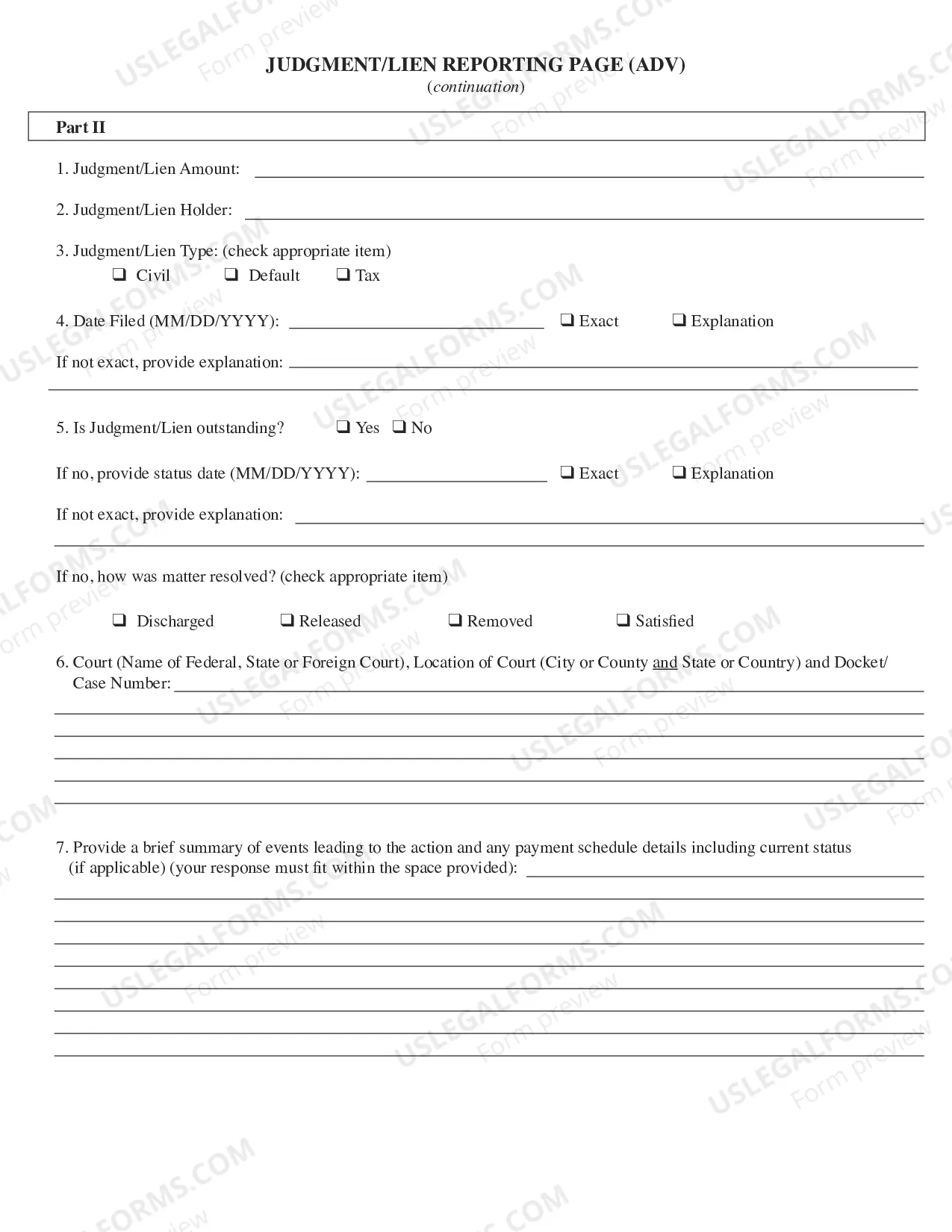 Preview Form ADV- Part 1B Uniform Application for Investment Adviser Registration