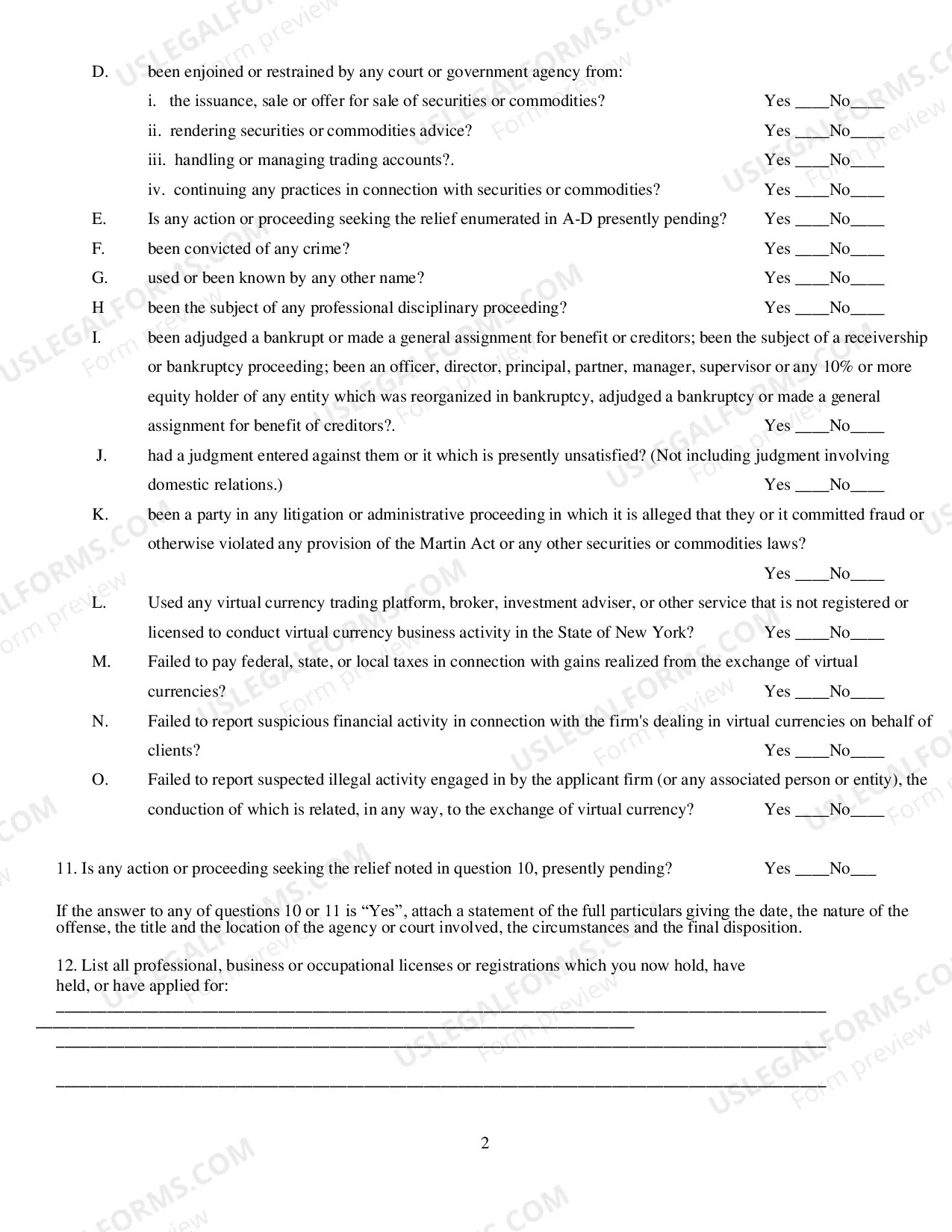 Preview Commodity Information Sheet