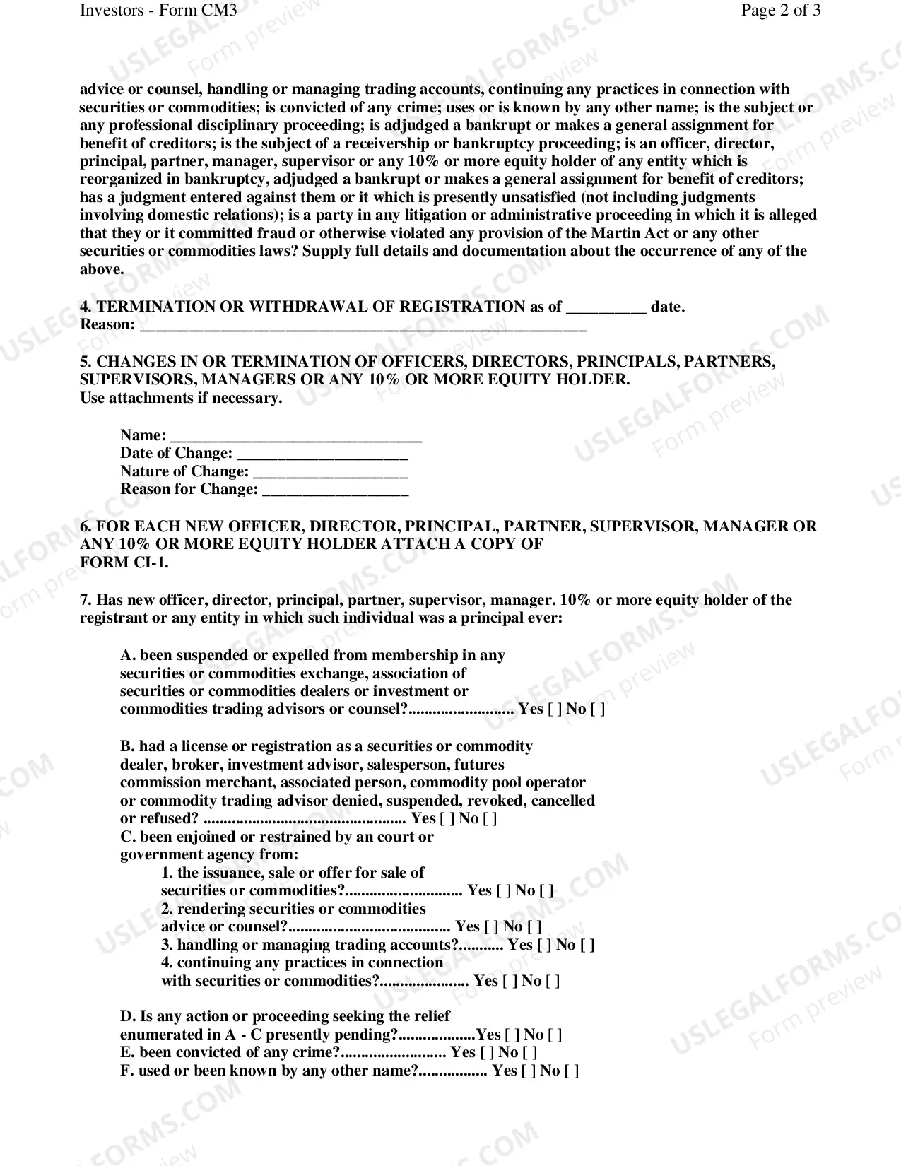 Preview Supplemental Commodity Statement (Forms CBD,CADV)