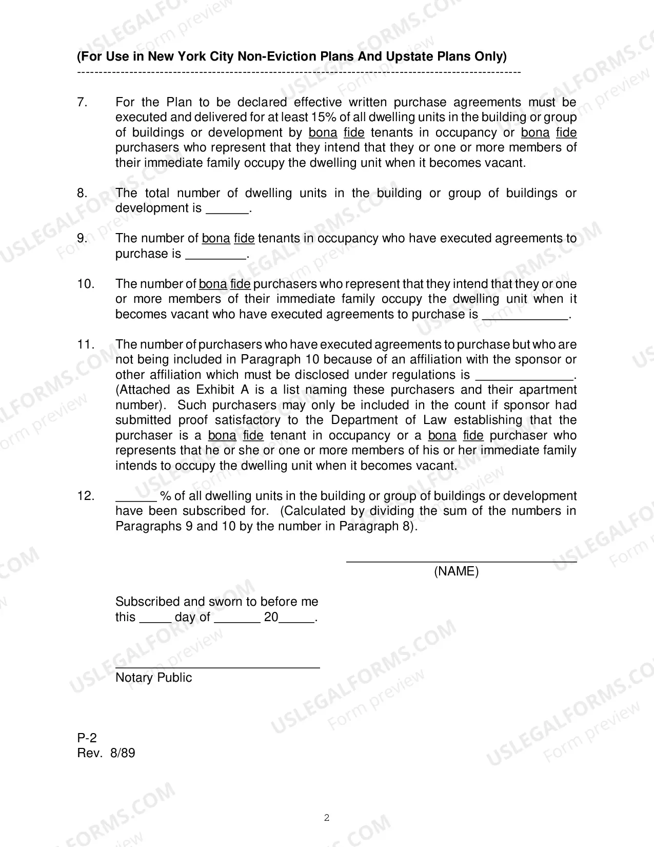 Preview P-2 Posting Notice