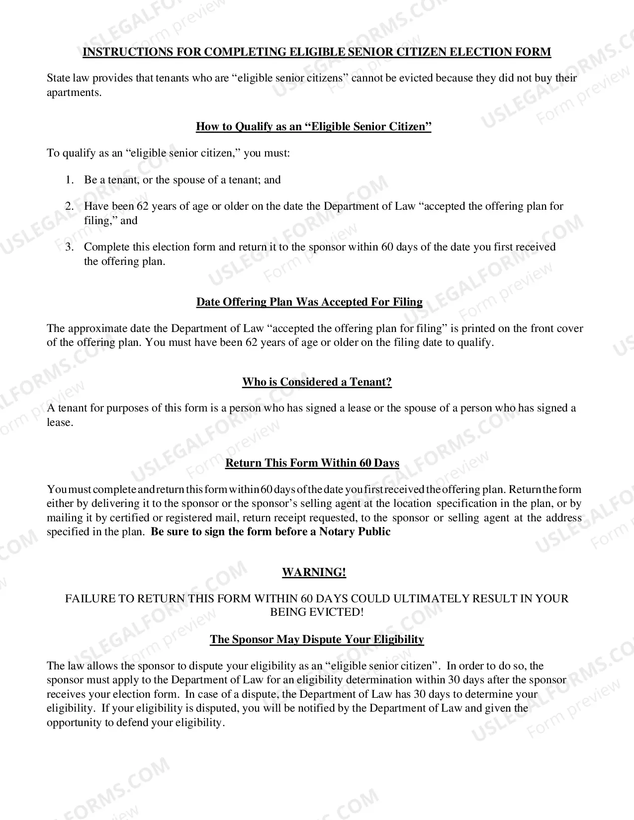 Preview SH-1 Senior Citizen Form
