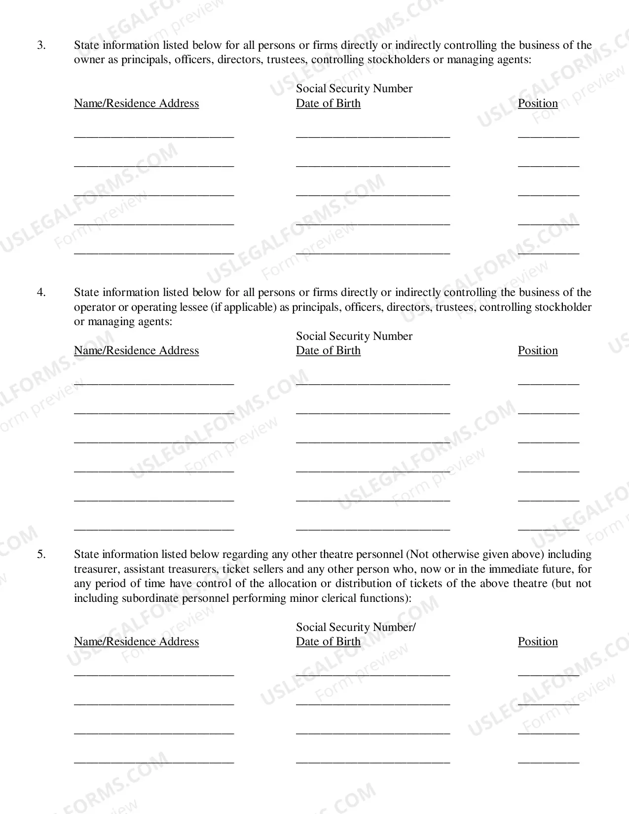 Preview Original Ticket Distributor Registration