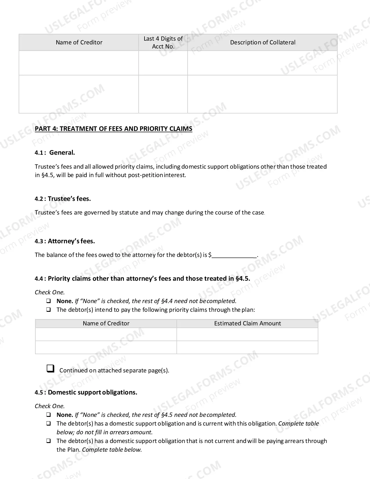 Preview Chapter 13 Plan