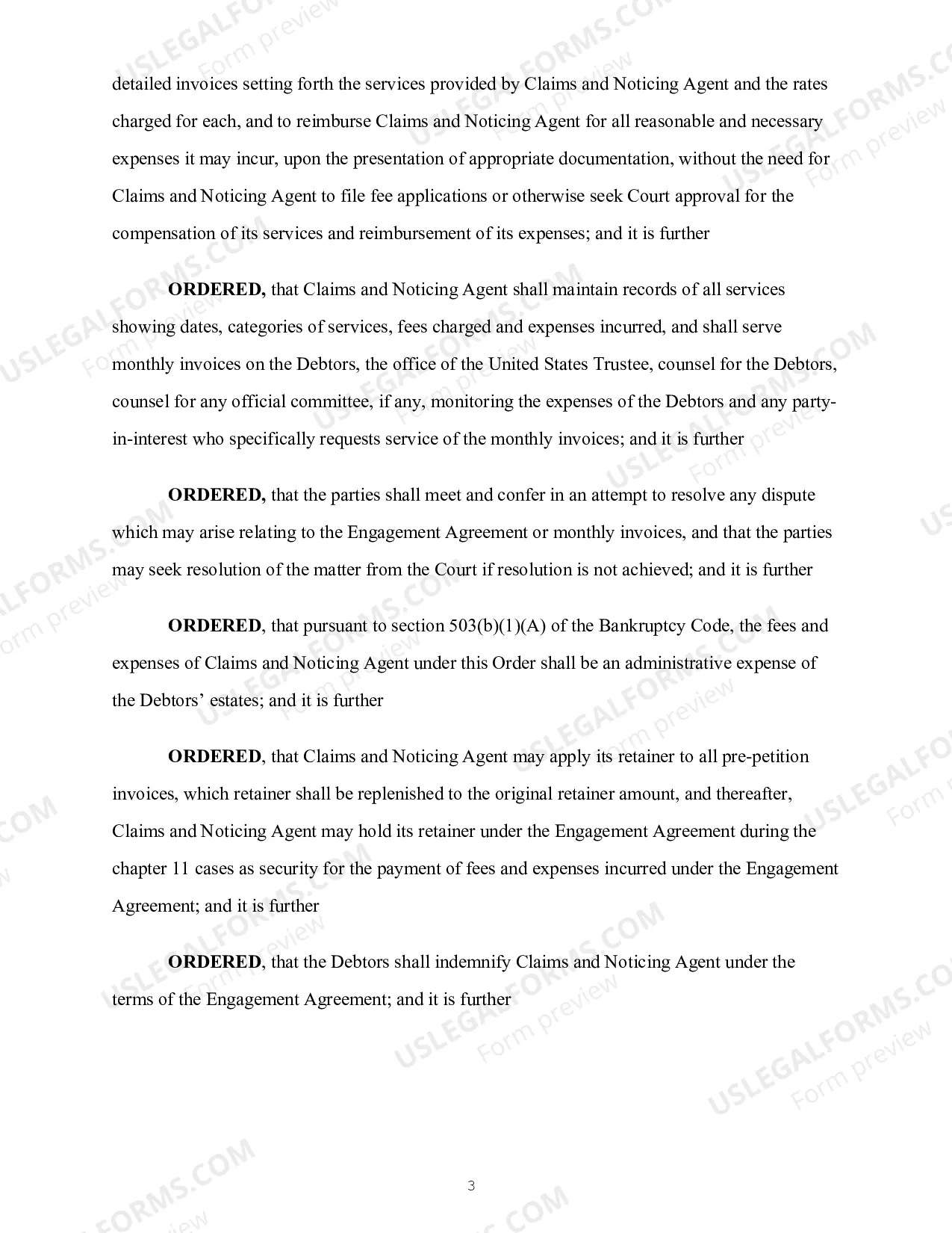 Preview Order Authorizing Retention And Appointment of Claims And Agent And Granting Related Relief
