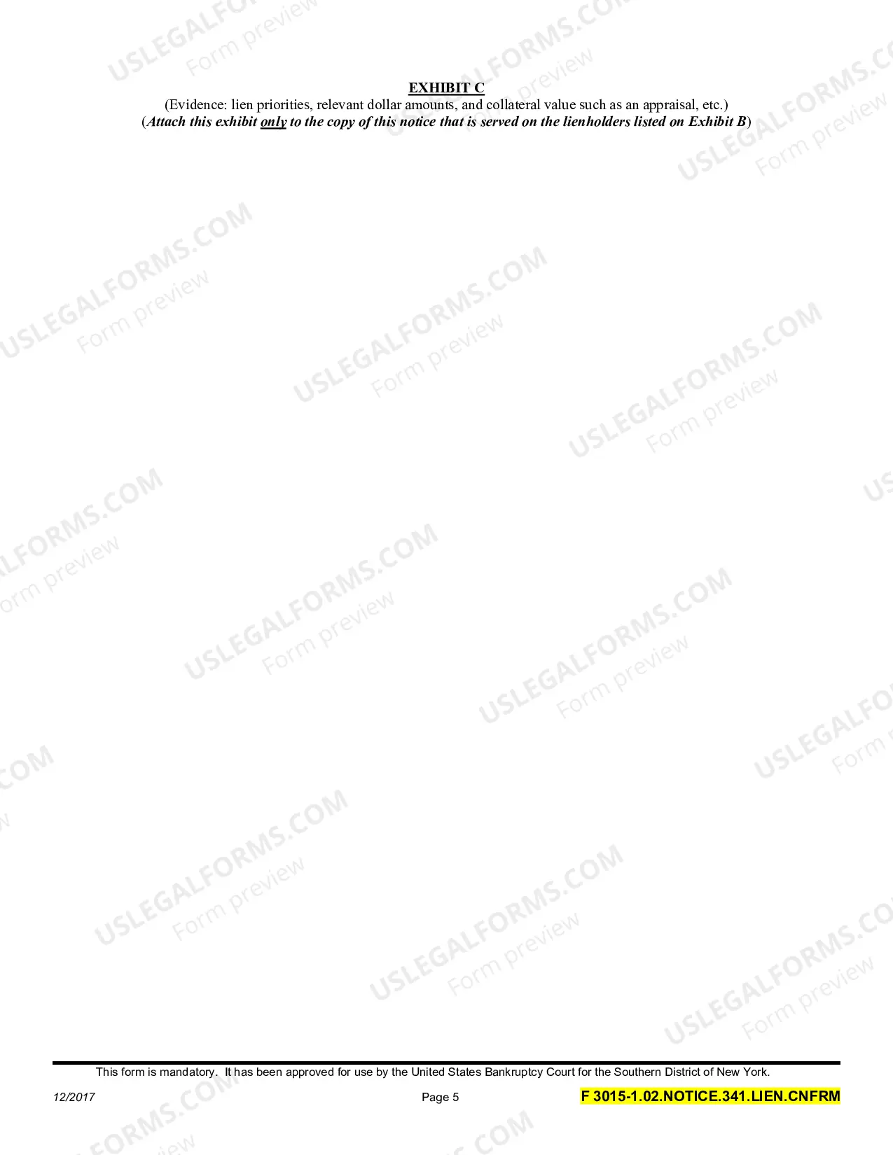 Preview Lien Notice (Fillable)