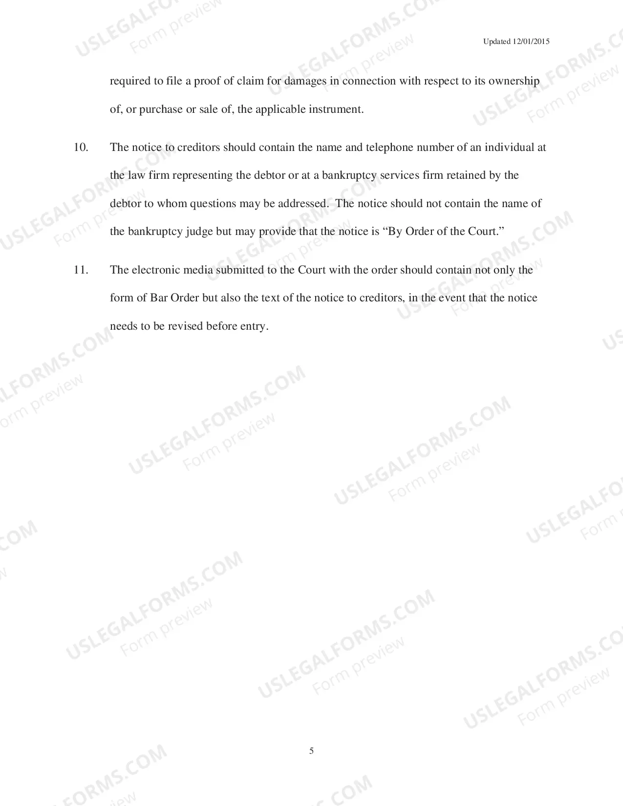Preview Procedural Guidelines for Filing Request for Orders to Set Last Date for Filing Proofs of Claim