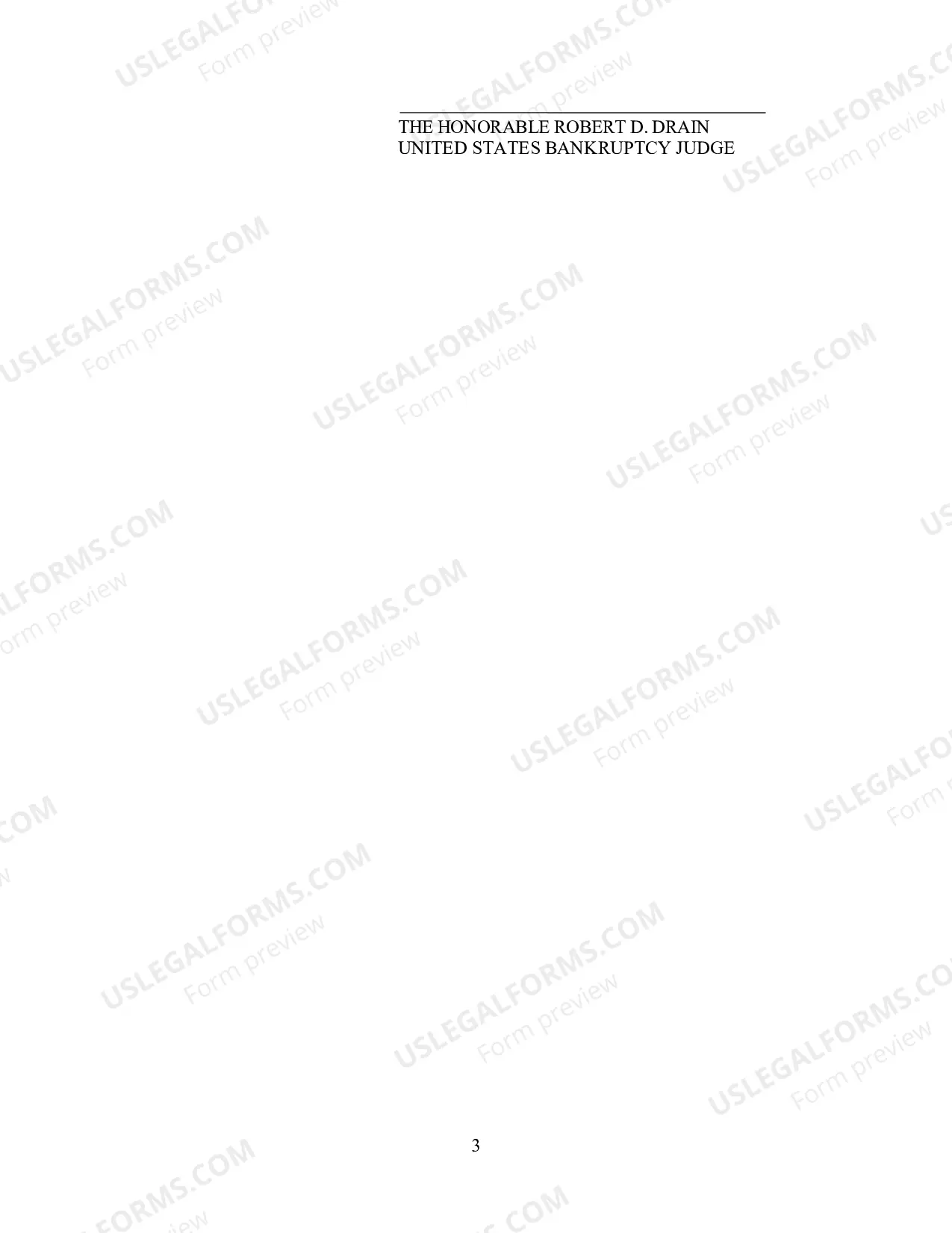 Preview Order on Rule 2004 Application