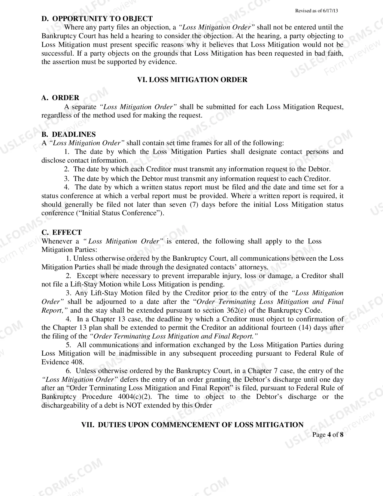 Preview Procedures