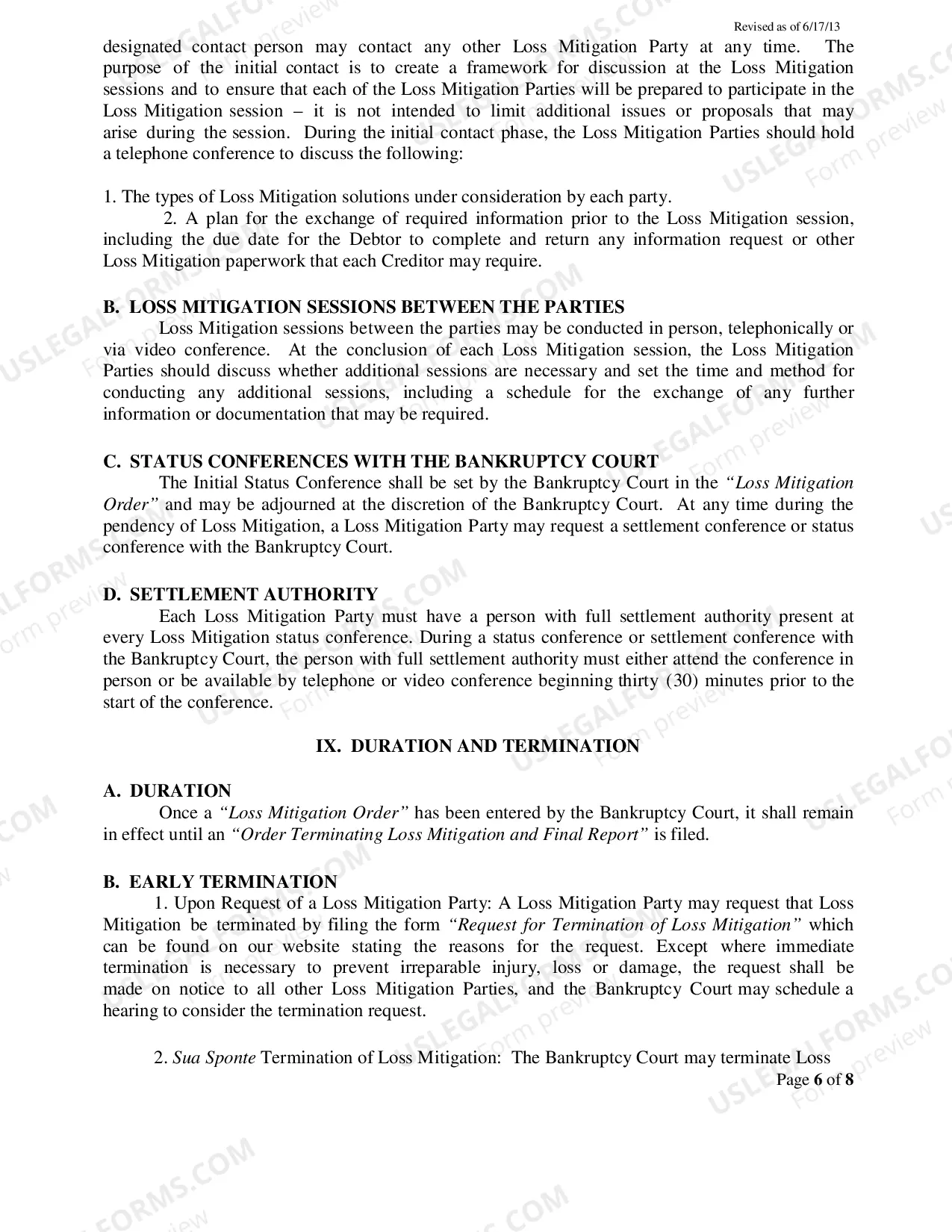 Preview Procedures