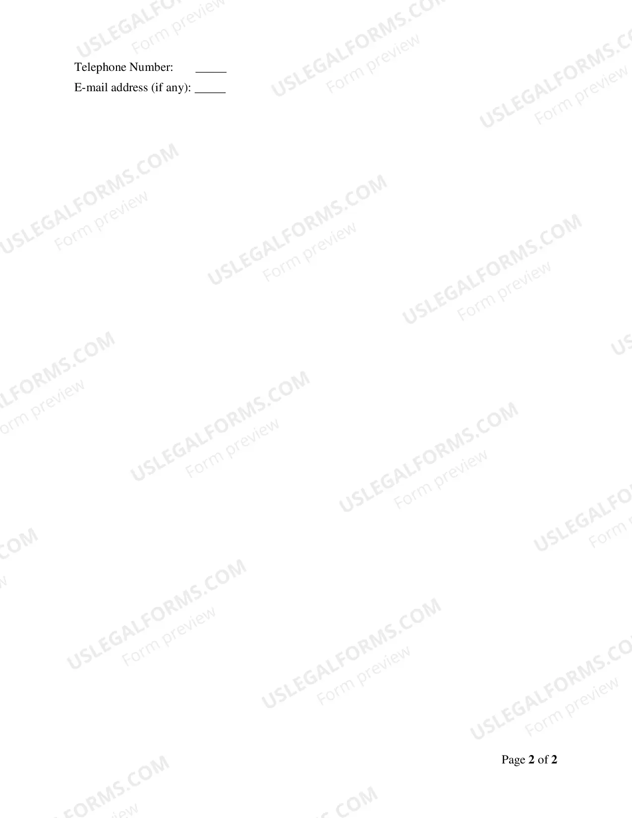 Preview Creditor Request