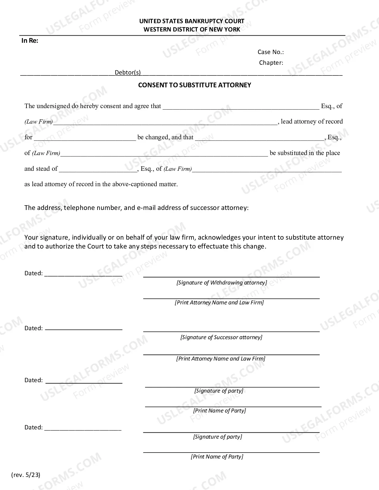 Preview Consent To Substitute Attorney