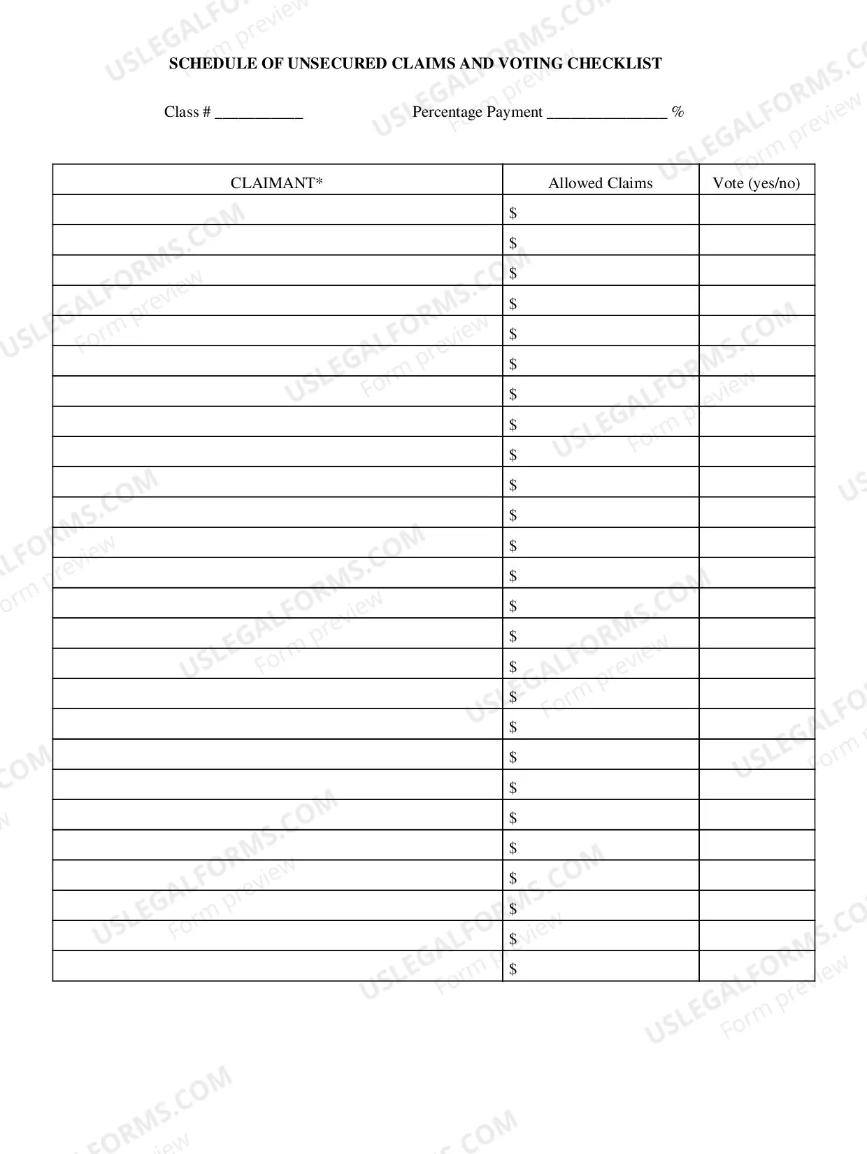 Preview Chapter 11 Confirmation Checklist (ROCHESTER ONLY)