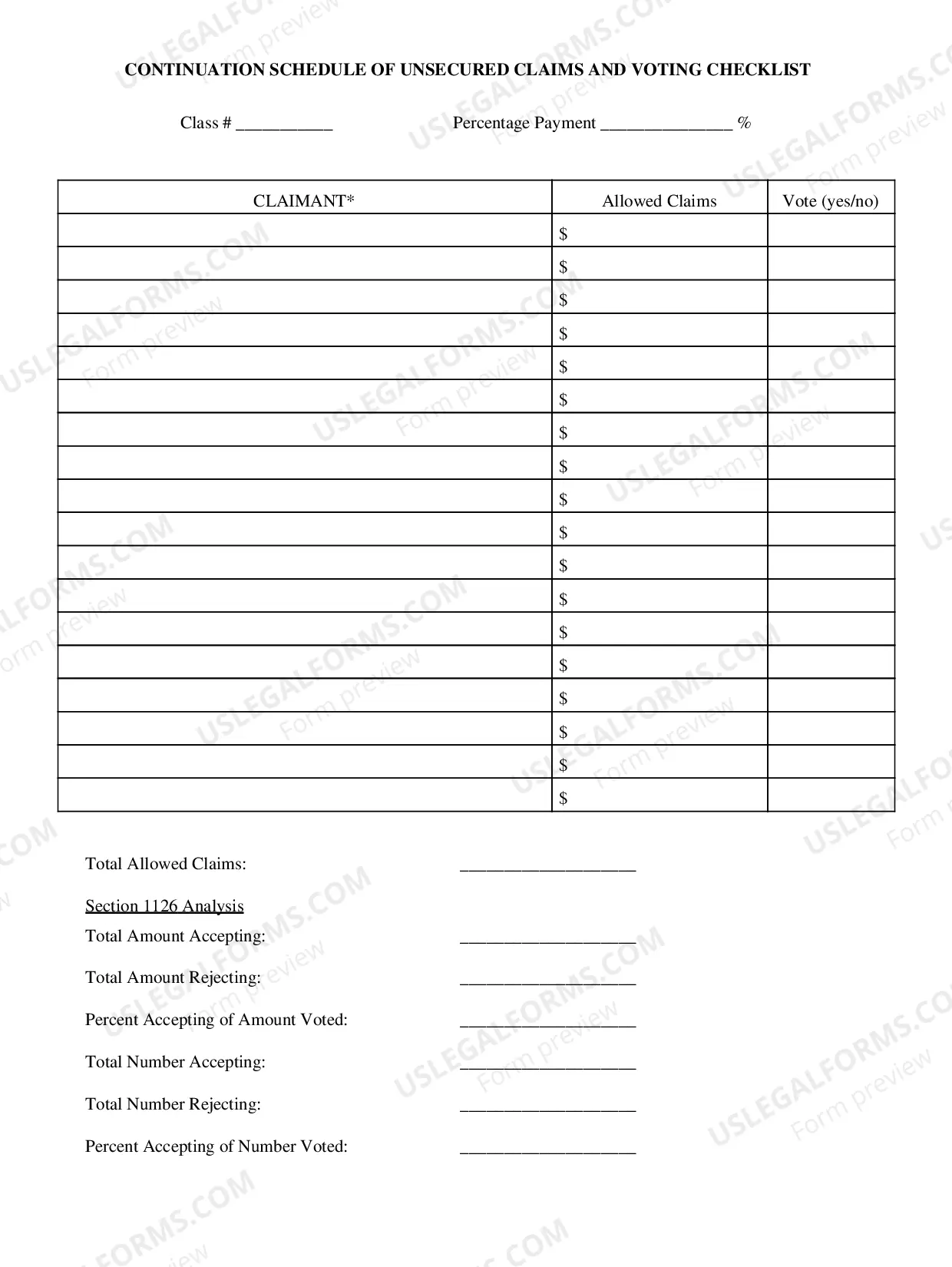 Preview Chapter 11 Confirmation Checklist (ROCHESTER ONLY)