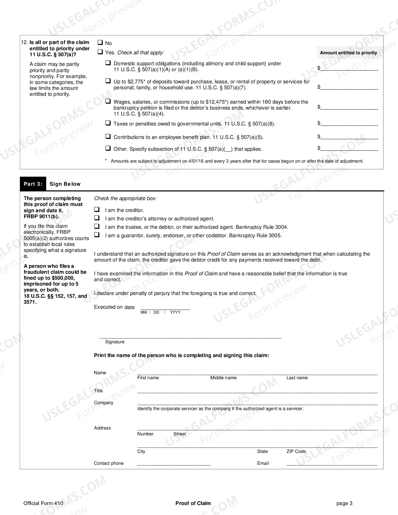 Preview Proof of Claim (12/15)