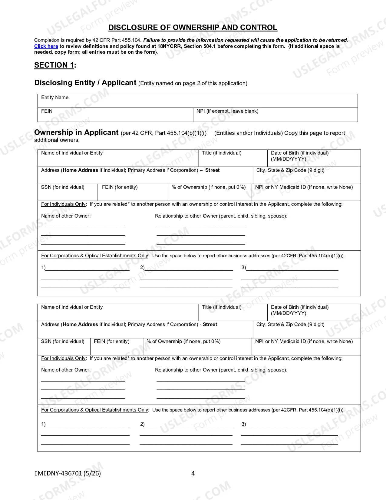 Preview NY Medicaid Provider Enrollment Form For Businesses