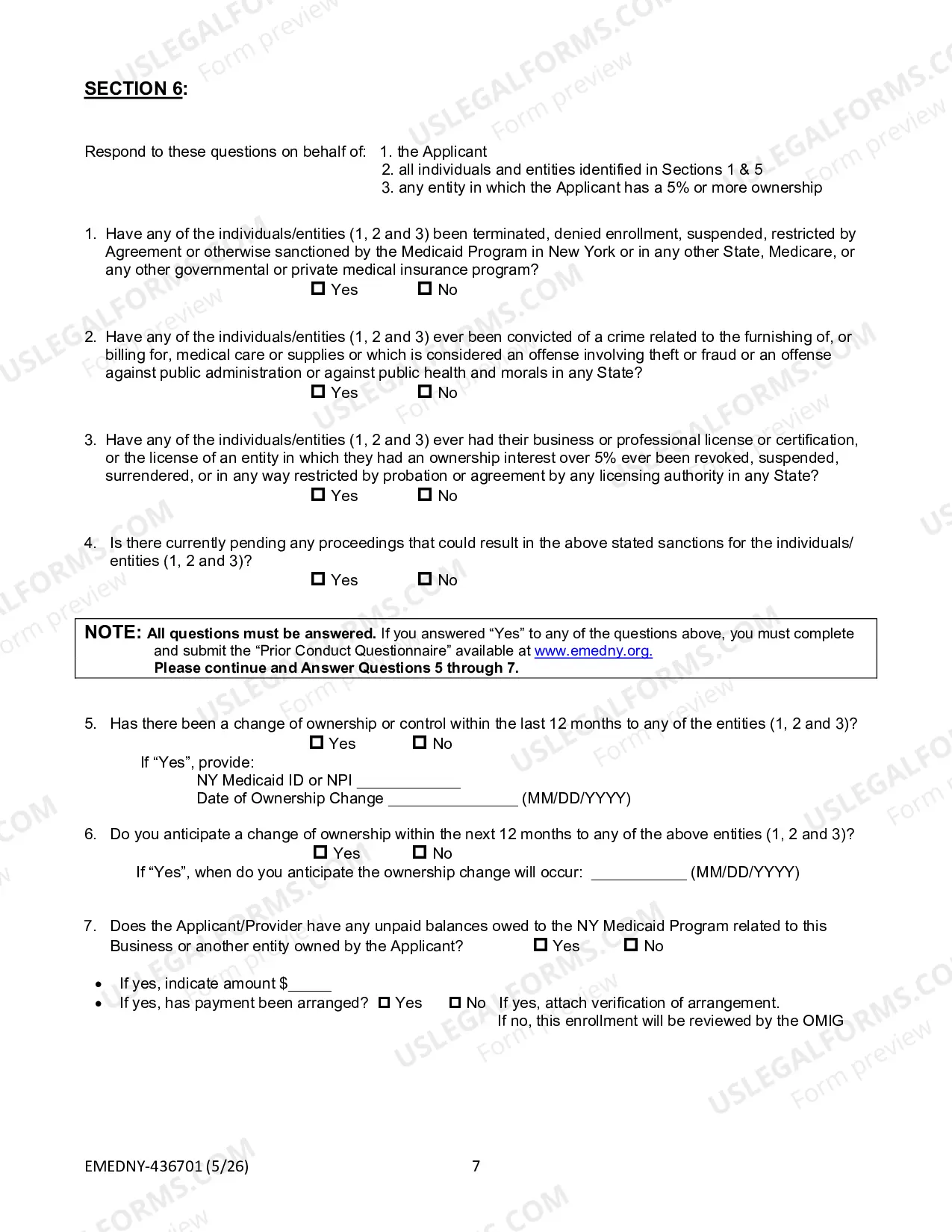 Preview NY Medicaid Provider Enrollment Form For Businesses