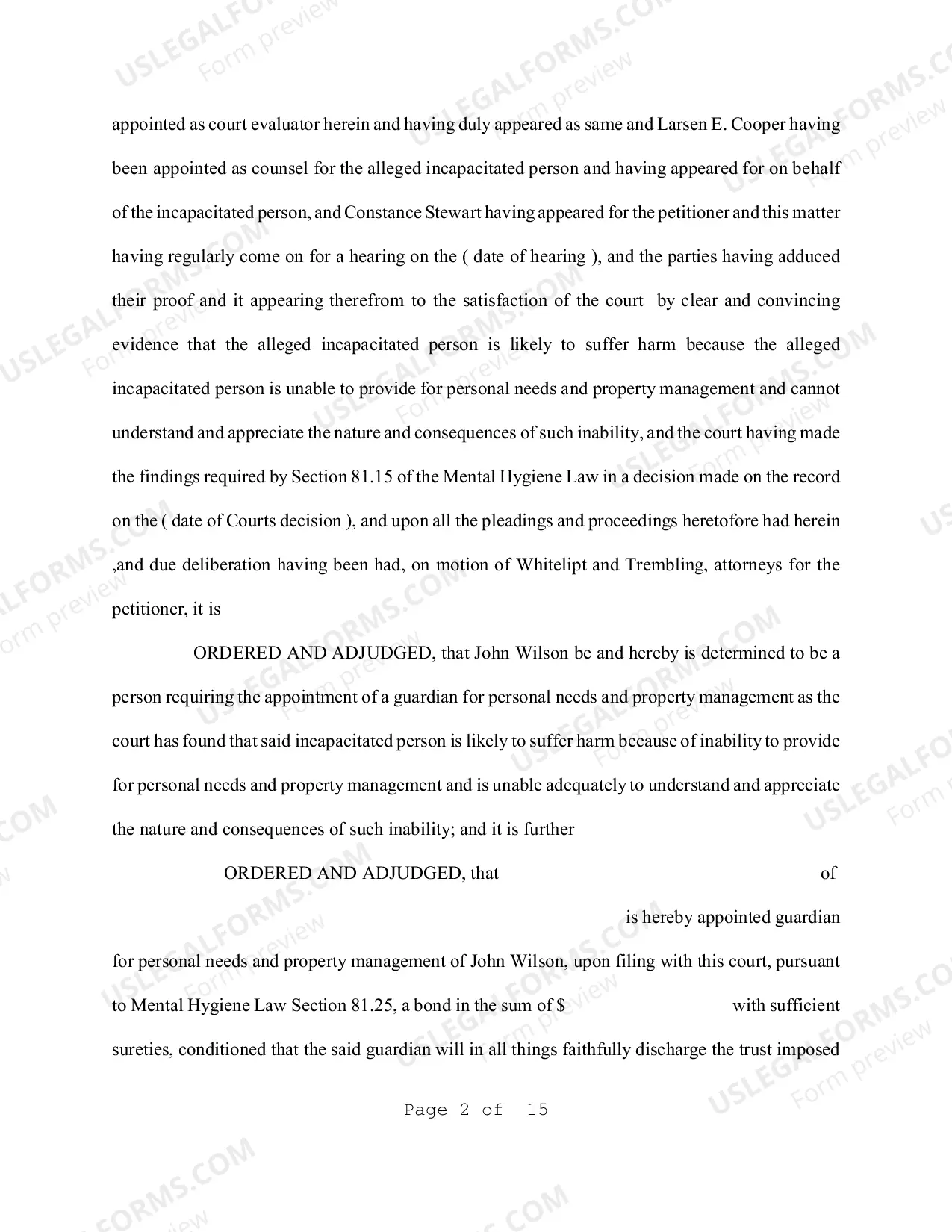 Preview Article 81 Judgment - Sample