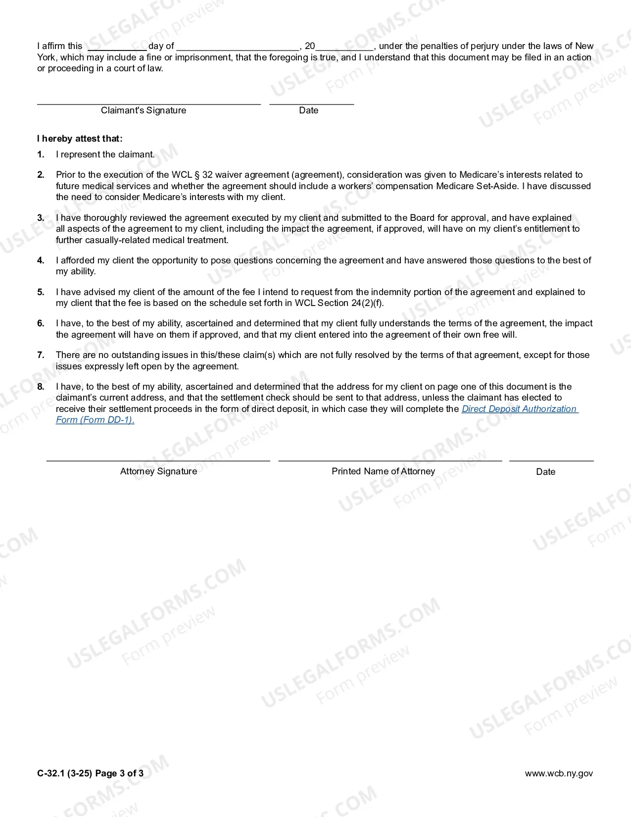 Preview Section 32 Settlement Agreement Claimant Release