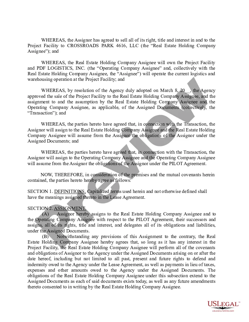 Preview Omnibus Assignment and Assumption Agreement