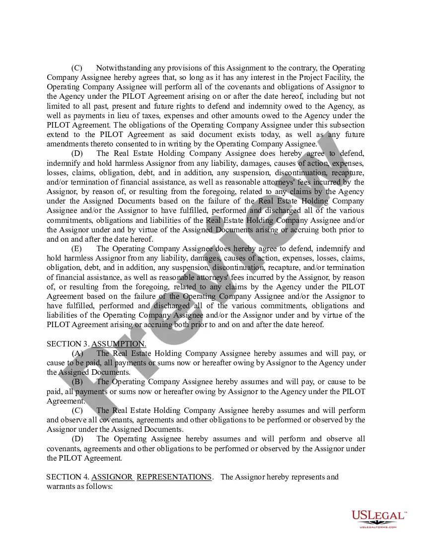 Preview Omnibus Assignment and Assumption Agreement