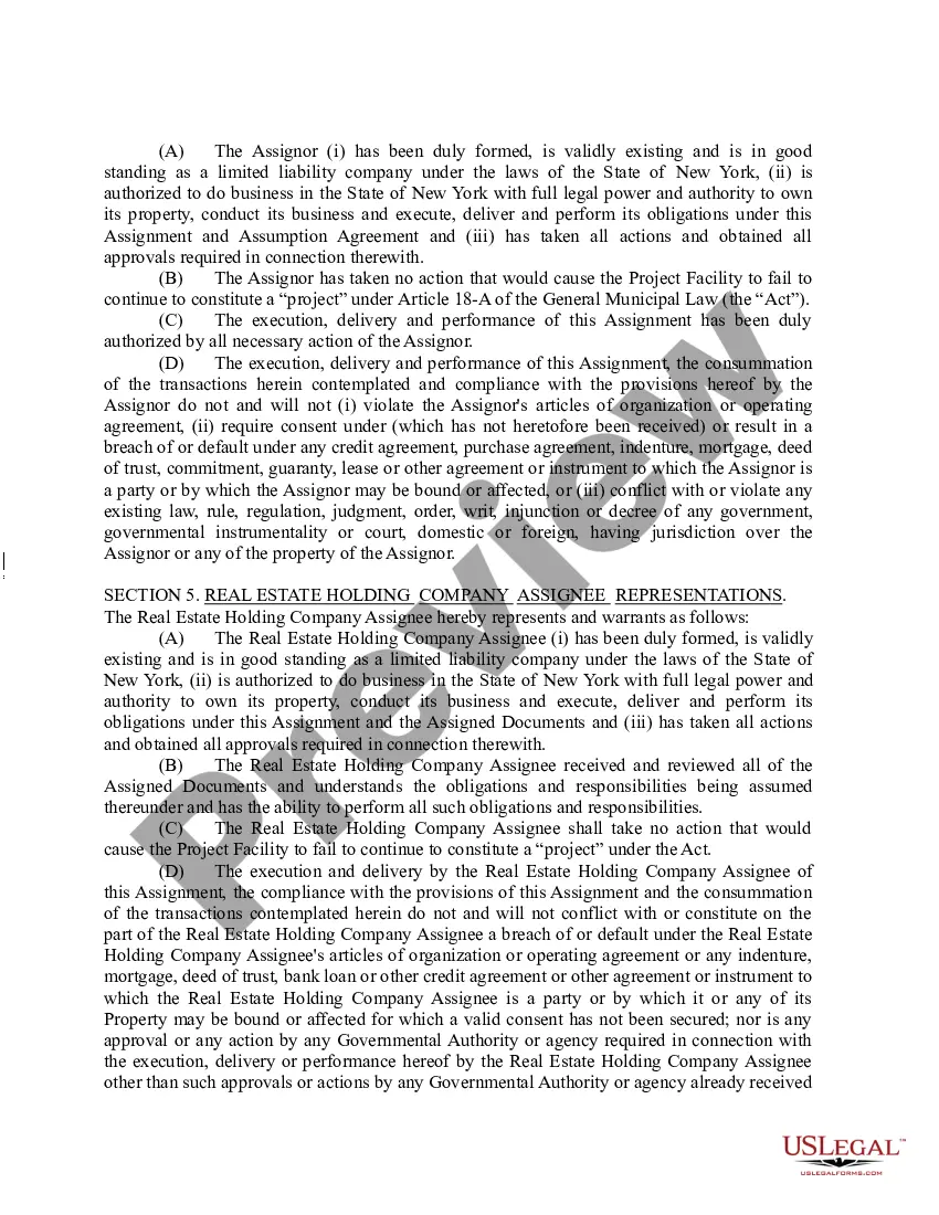 Preview Omnibus Assignment and Assumption Agreement