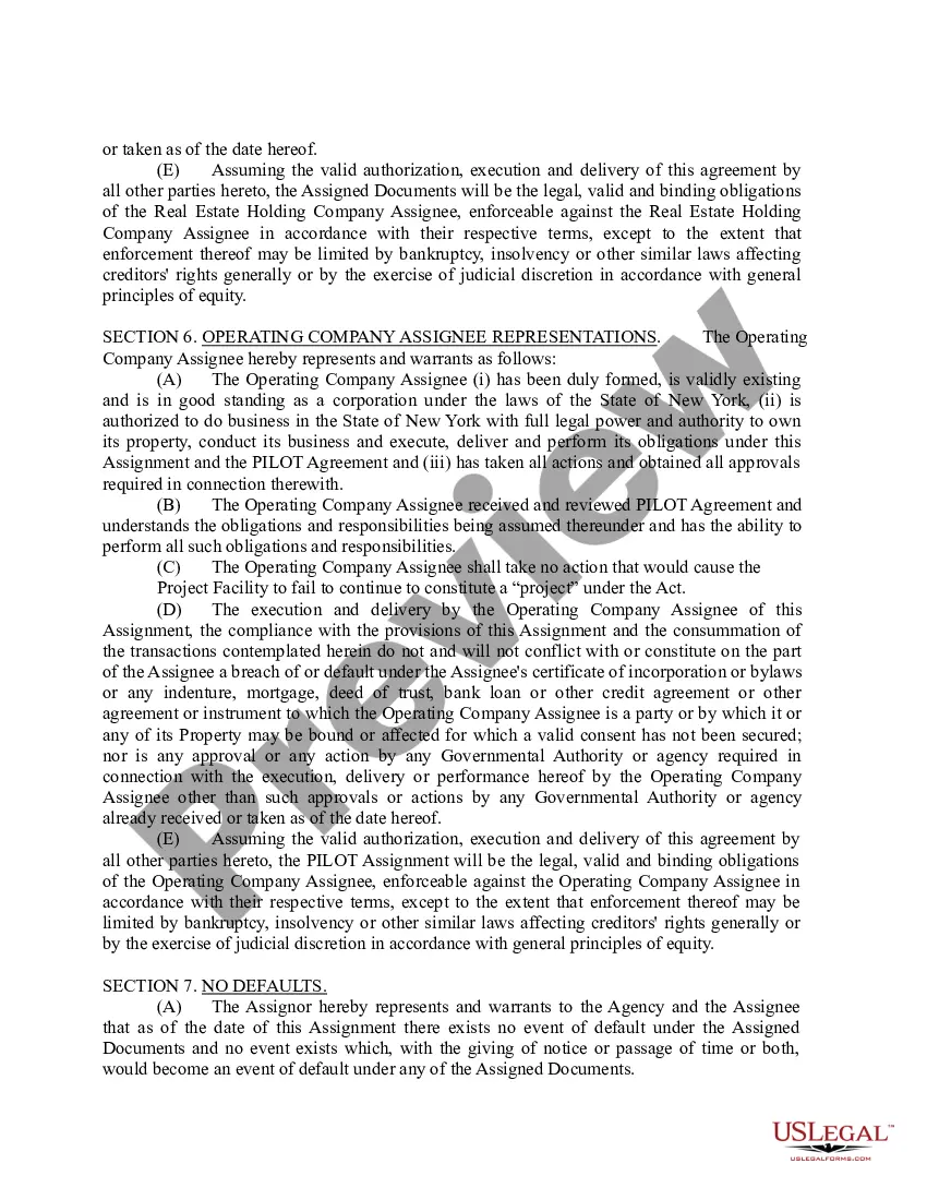 Preview Omnibus Assignment and Assumption Agreement