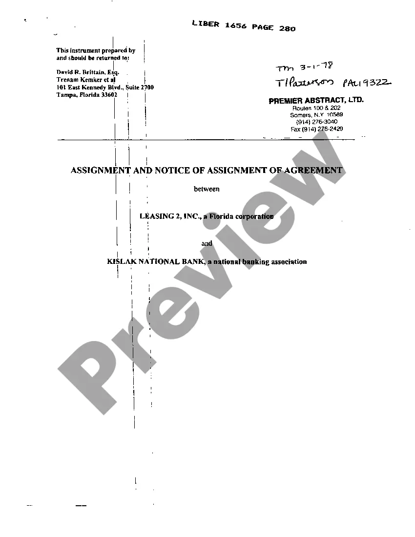 Preview Assignment of Ground Lease