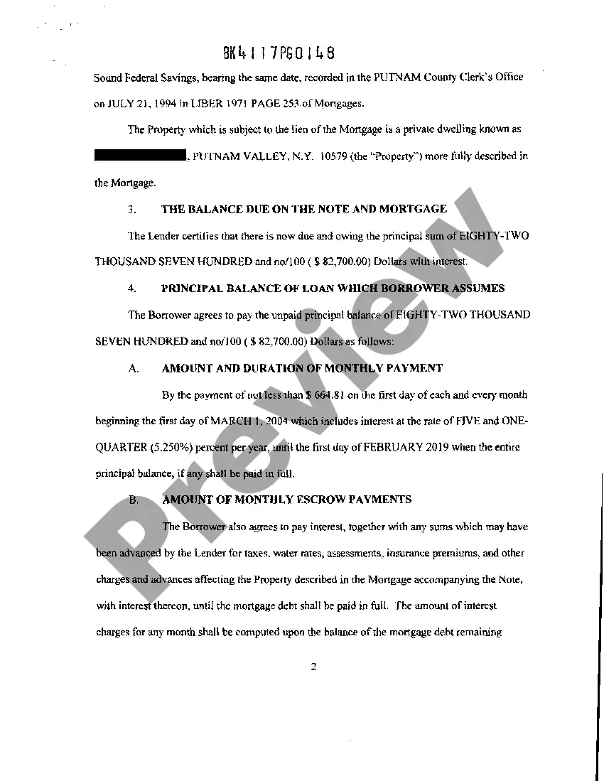 Preview A01 Modification Agreement