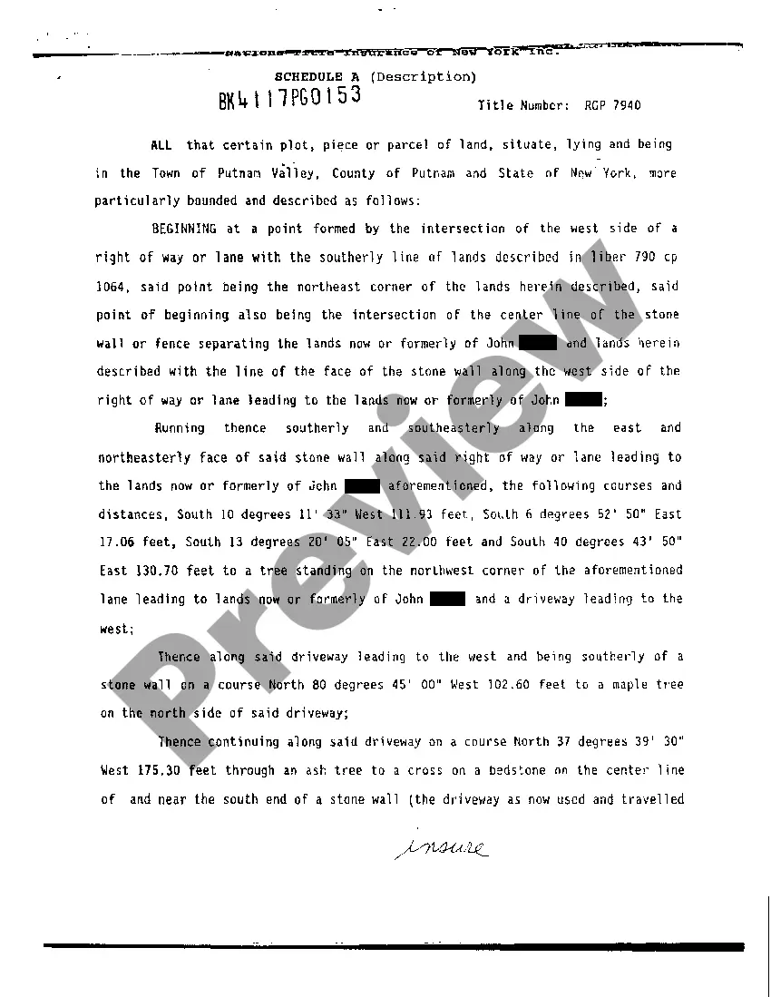 Preview A02 Schedule A (Description)