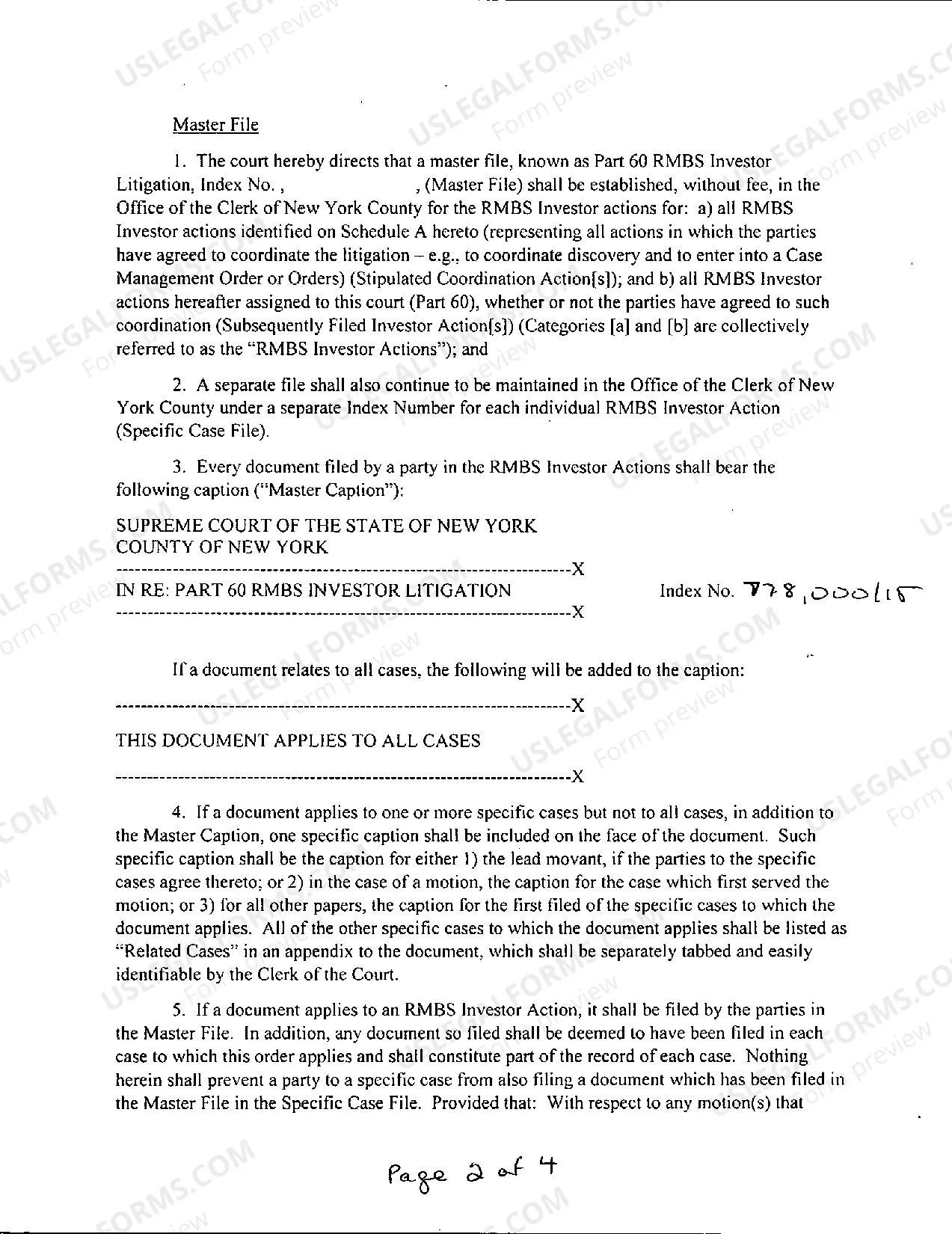 Preview Investor Litigation
