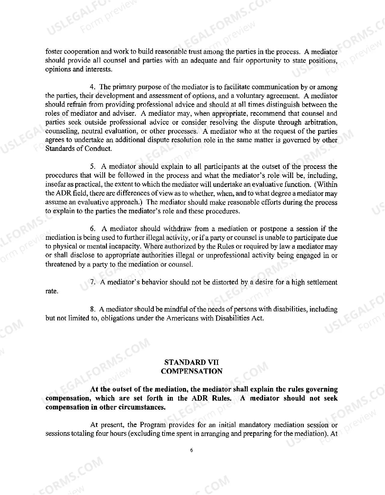 Preview Ethical Standards for Mediators