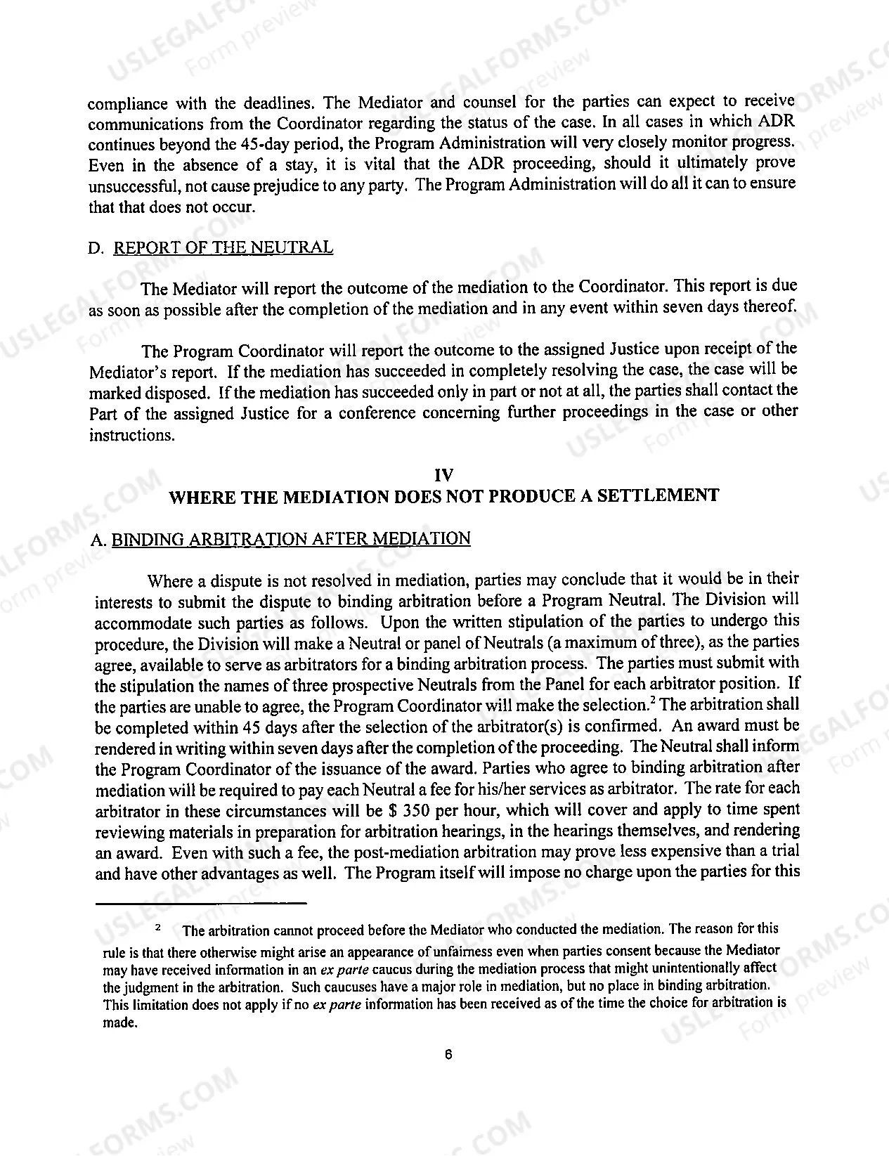 Preview Guide to the Alternative Dispute Resolution Program (rev. 2/2013)
