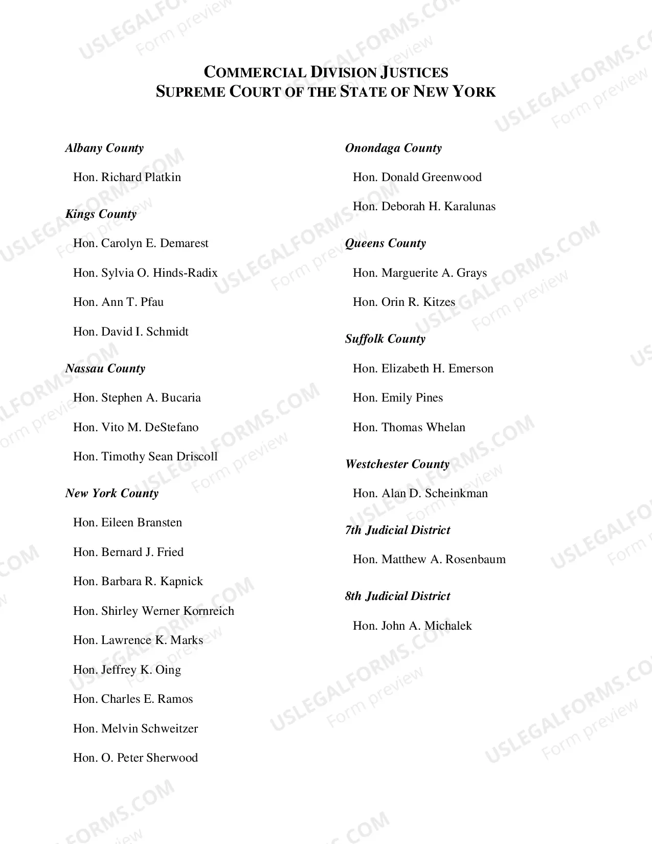 Preview The Chief Judge's Task Force on Commercial Litigation in the 21st Century - Report