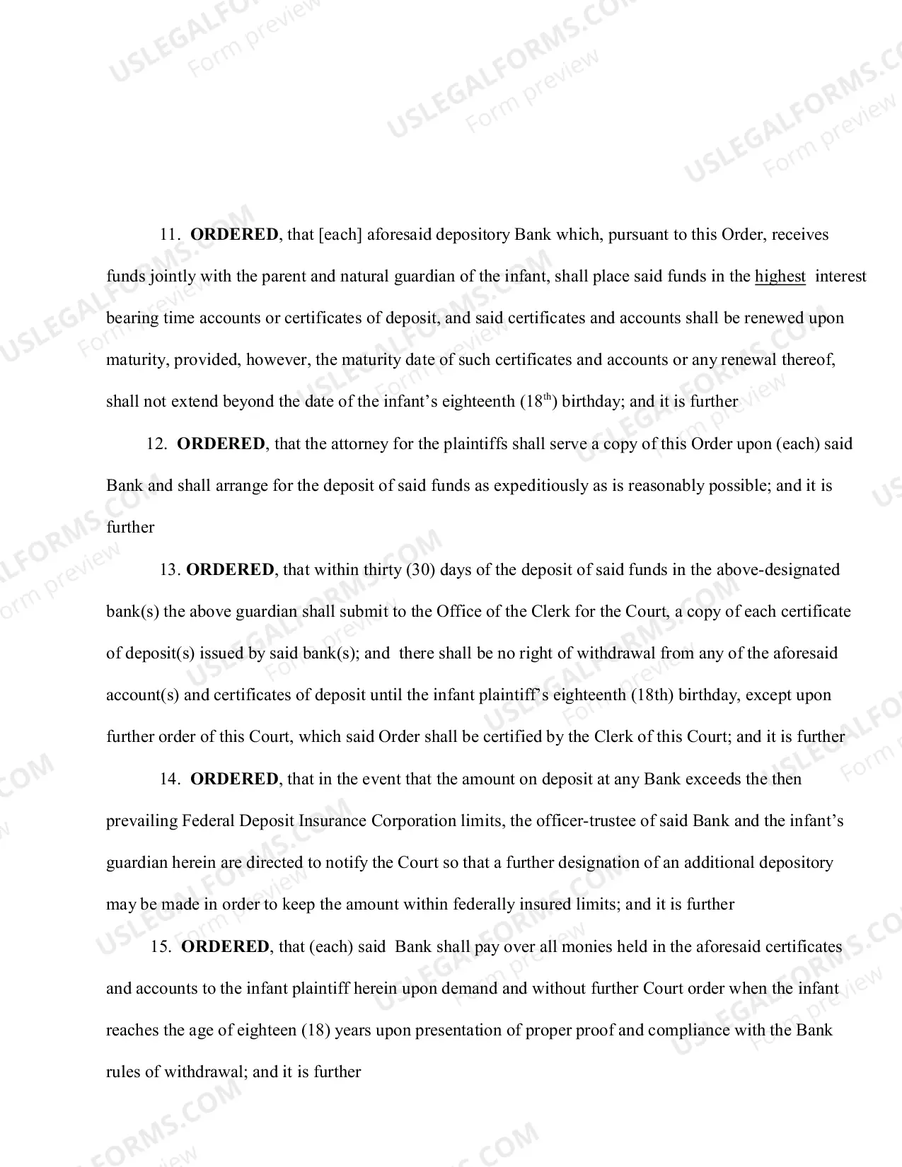 Preview Complex Order for a Structured Settlement (With Instructions)