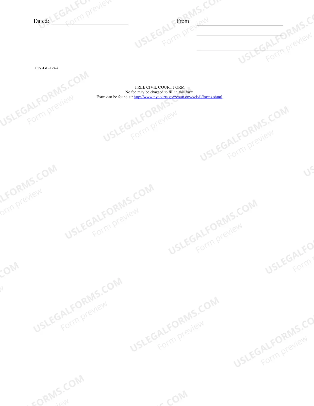 Preview Notice of Motion (CIV-GP-124)