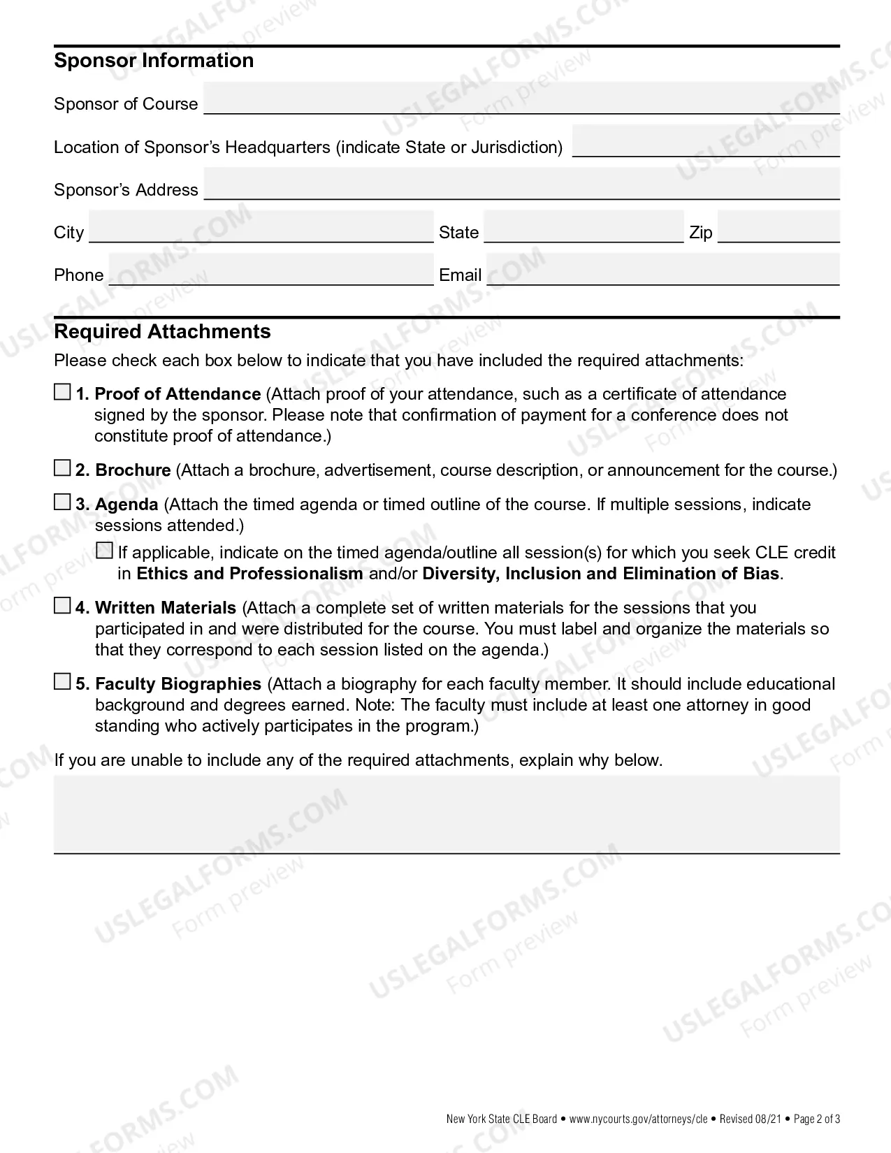 Preview Application For Accreditation of An Individual Course Activity (Individual Attorney)