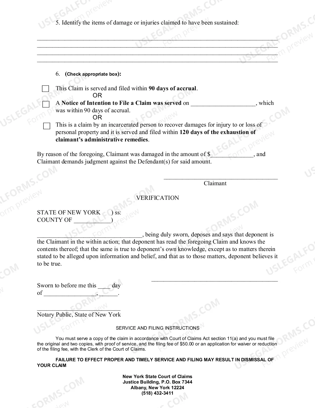 Preview Claim