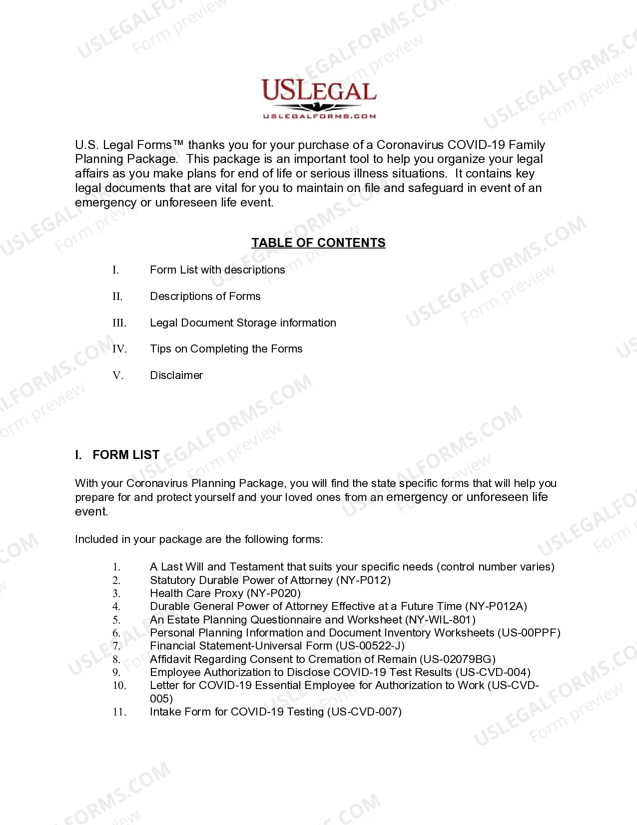 Preview New York Coronavirus COVID-19 Family Planning Package